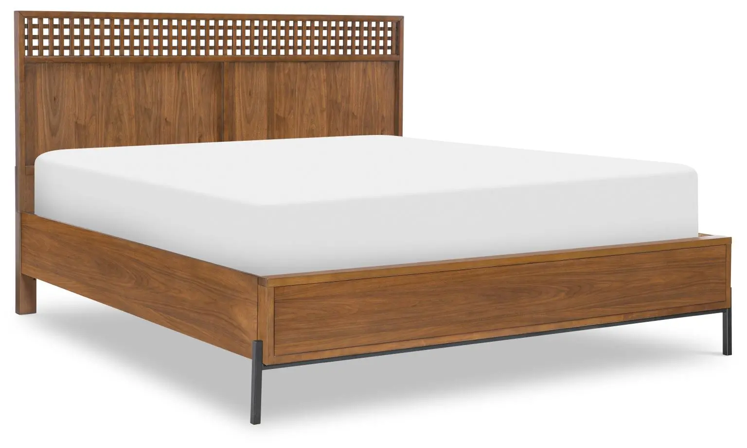 Midland Brown Queen Platform Bed-1