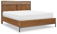 Midland Brown Queen Platform Bed