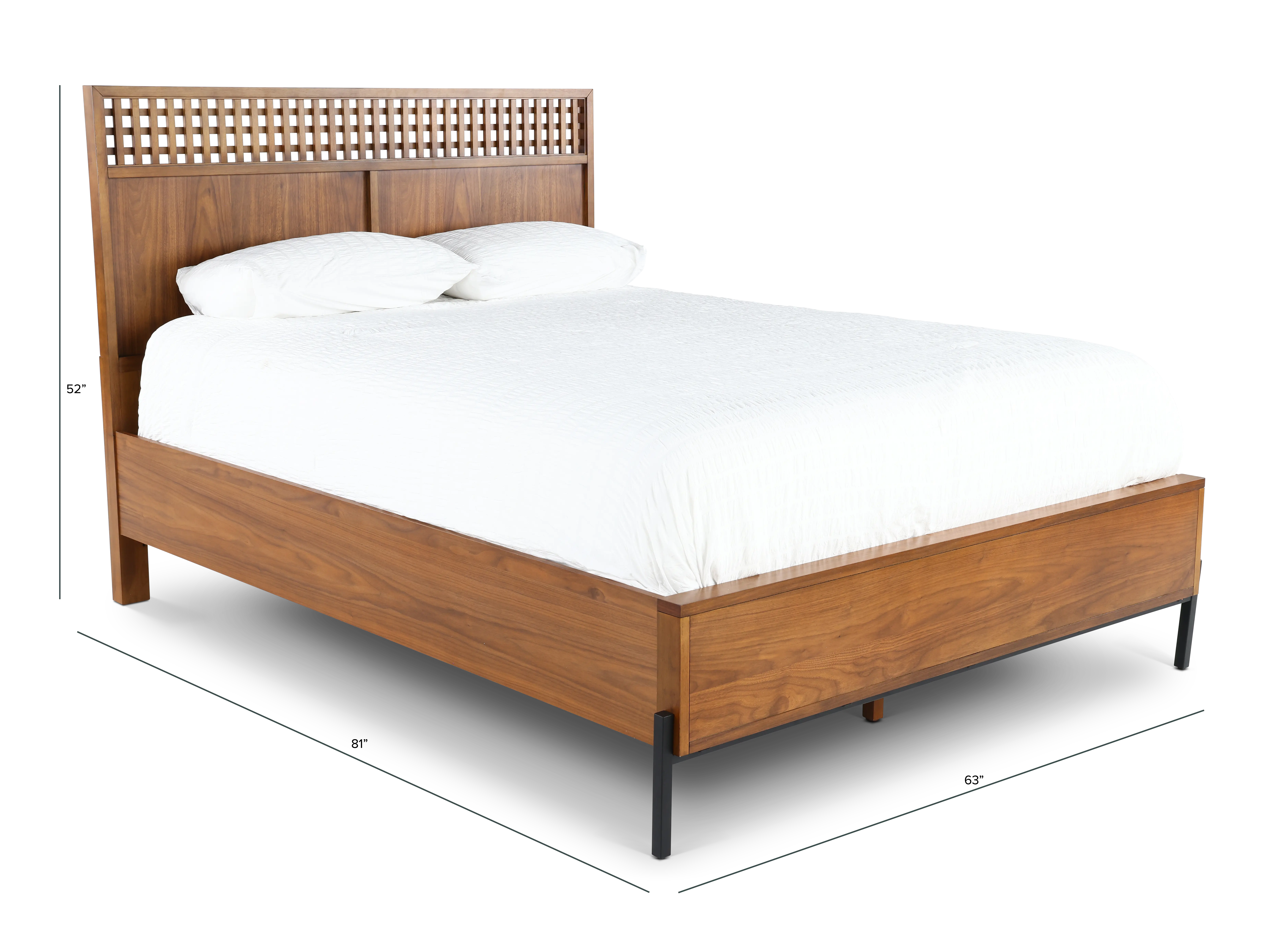 Midland Brown Queen Platform Bed-3