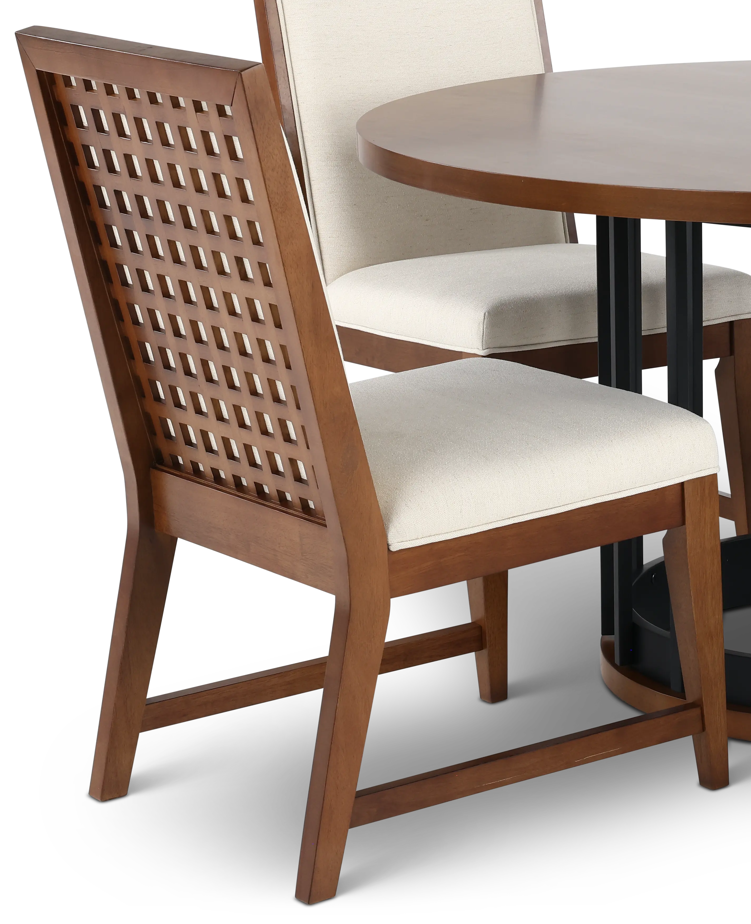 Midland Brown and White Dining Chair-8