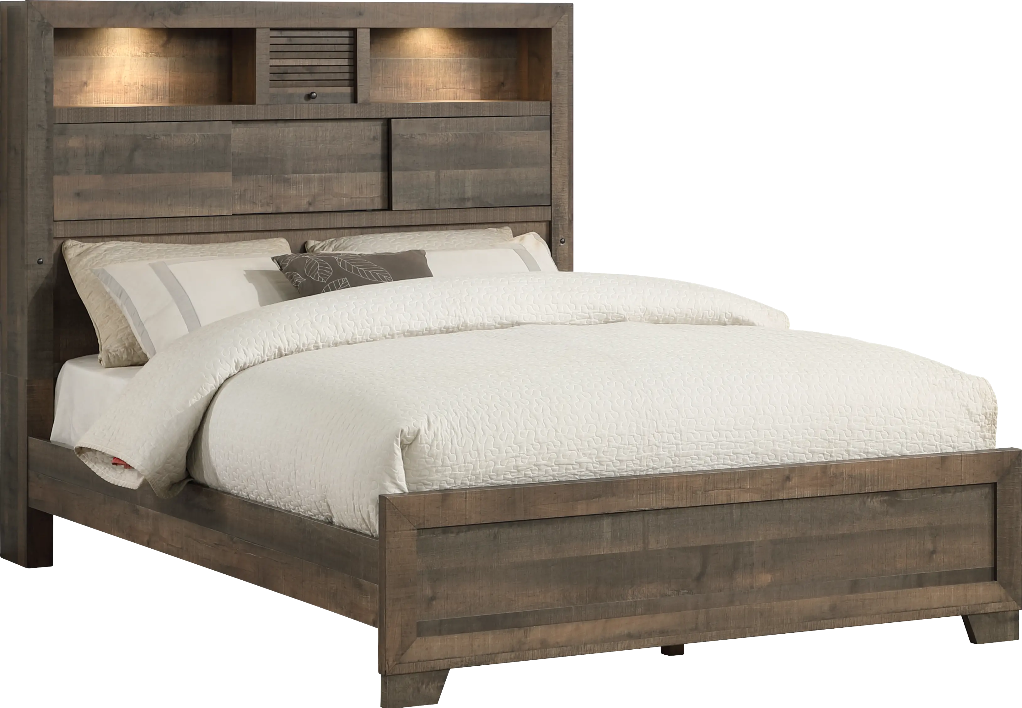 North Pass Brown Full Bed-1