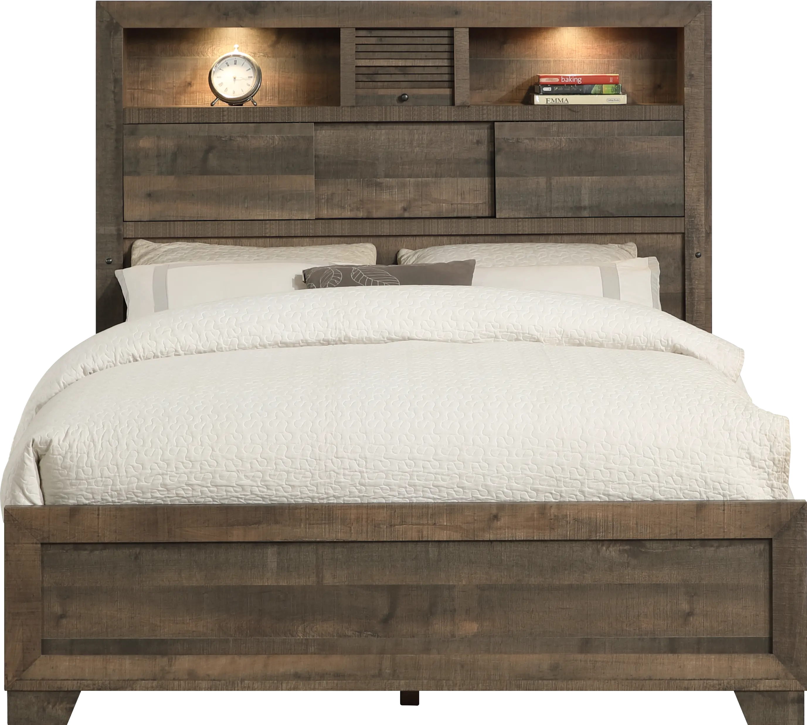 North Pass Brown Queen Bed-3