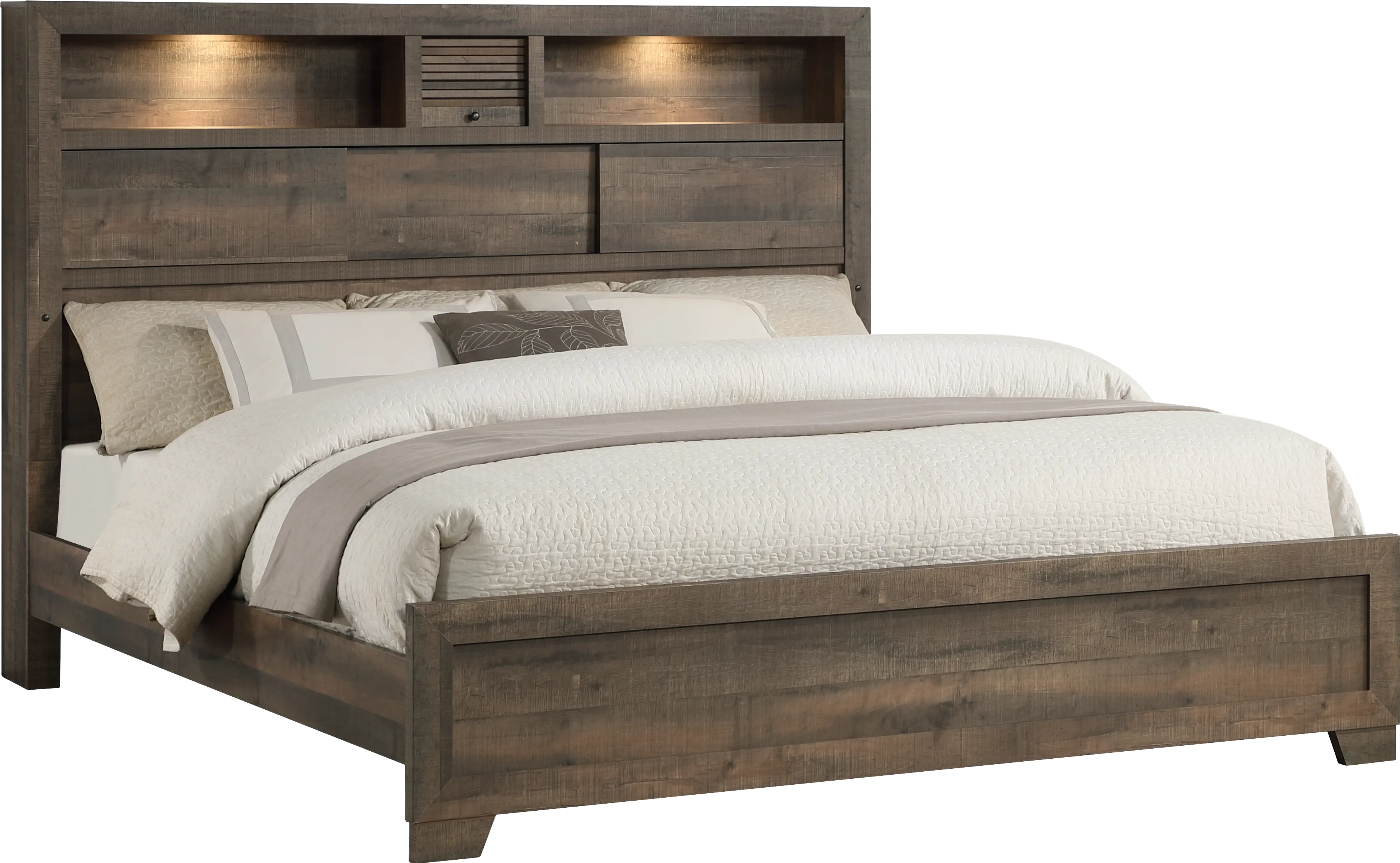 North Pass Brown King Bed-1