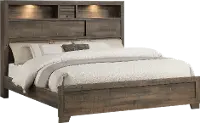 North Pass Brown King Bed