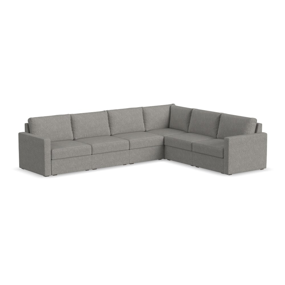 Flex Gray 6-Seat Modular Sectional