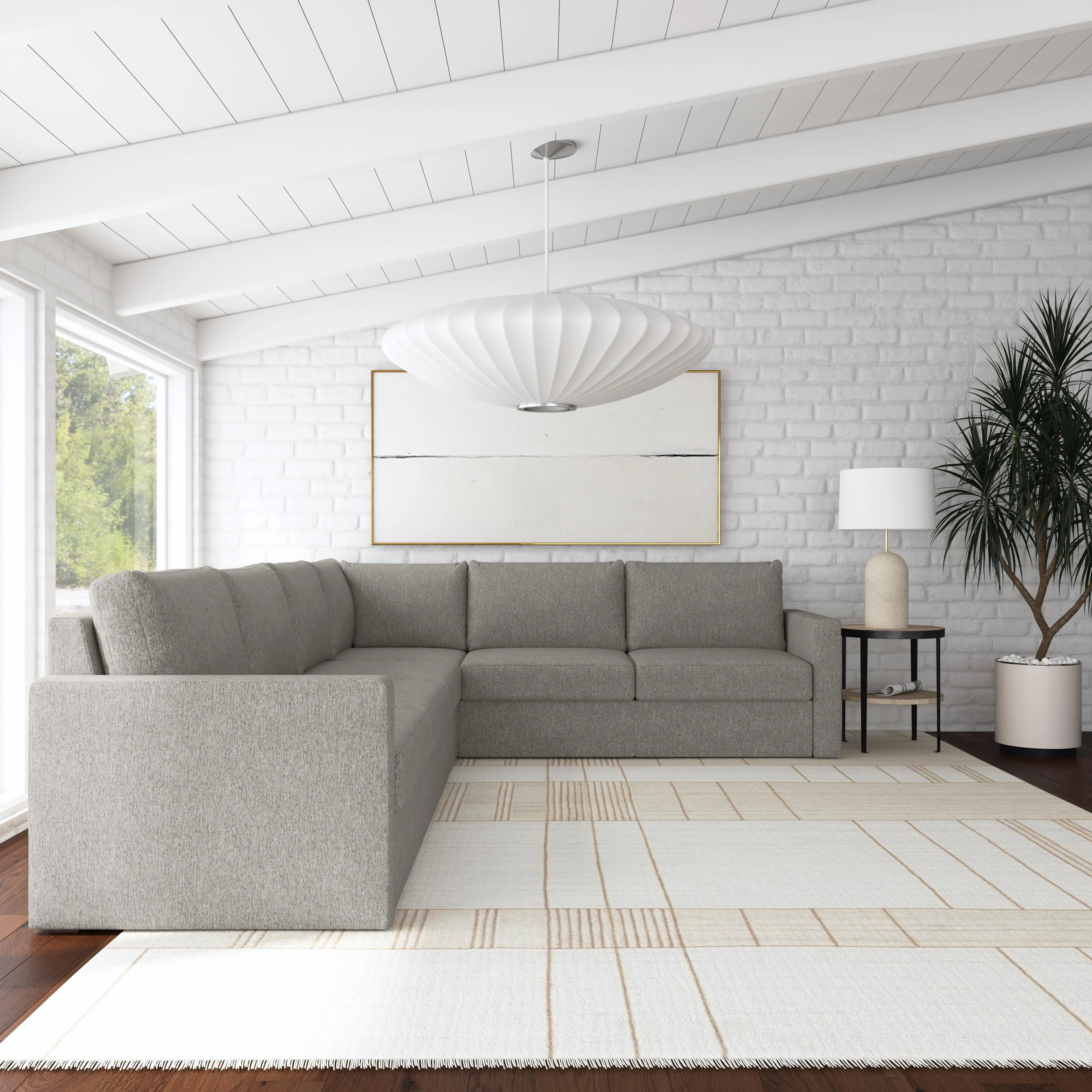 Flex Gray 6-Seat Modular Sectional-3