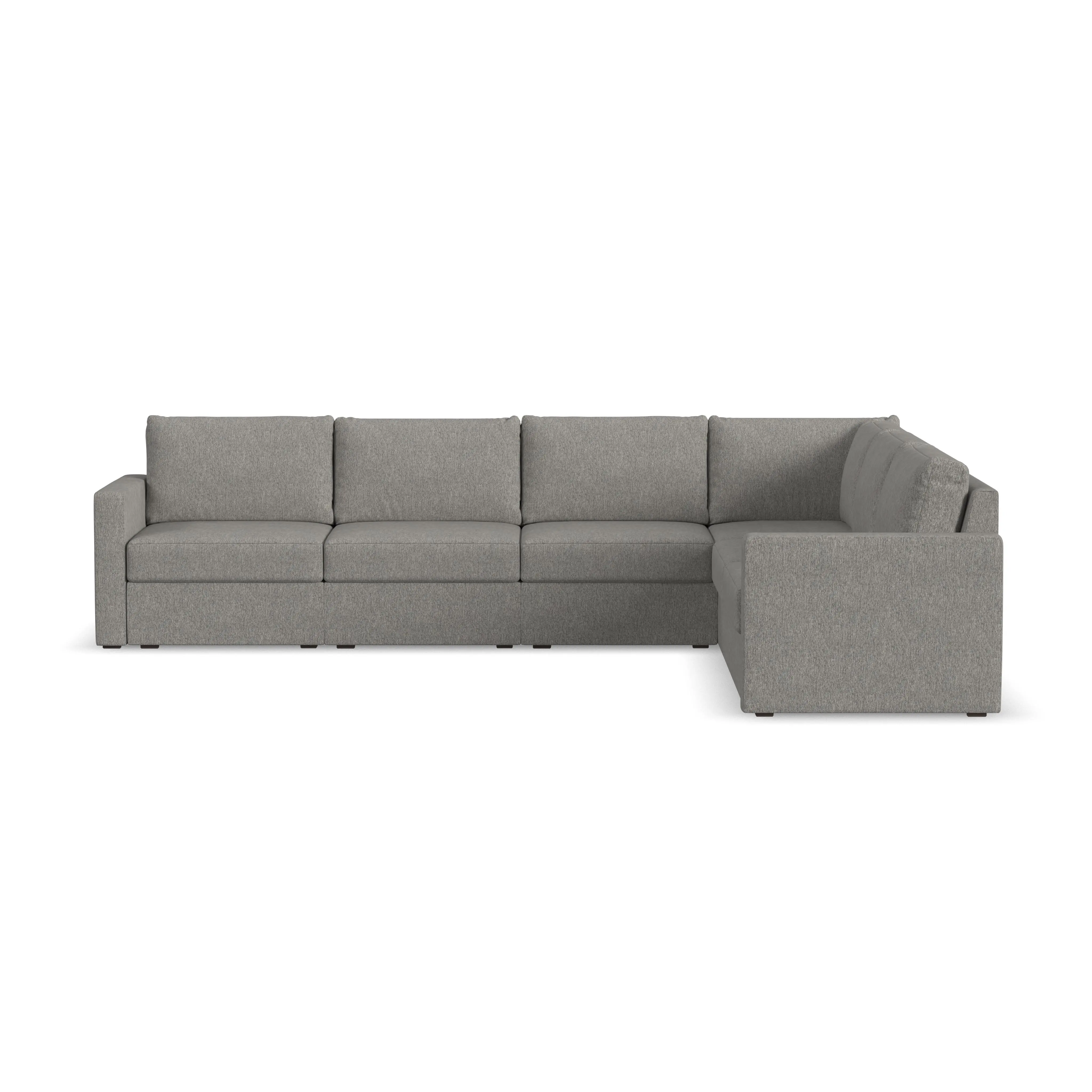 Flex Gray 6-Seat Modular Sectional-5