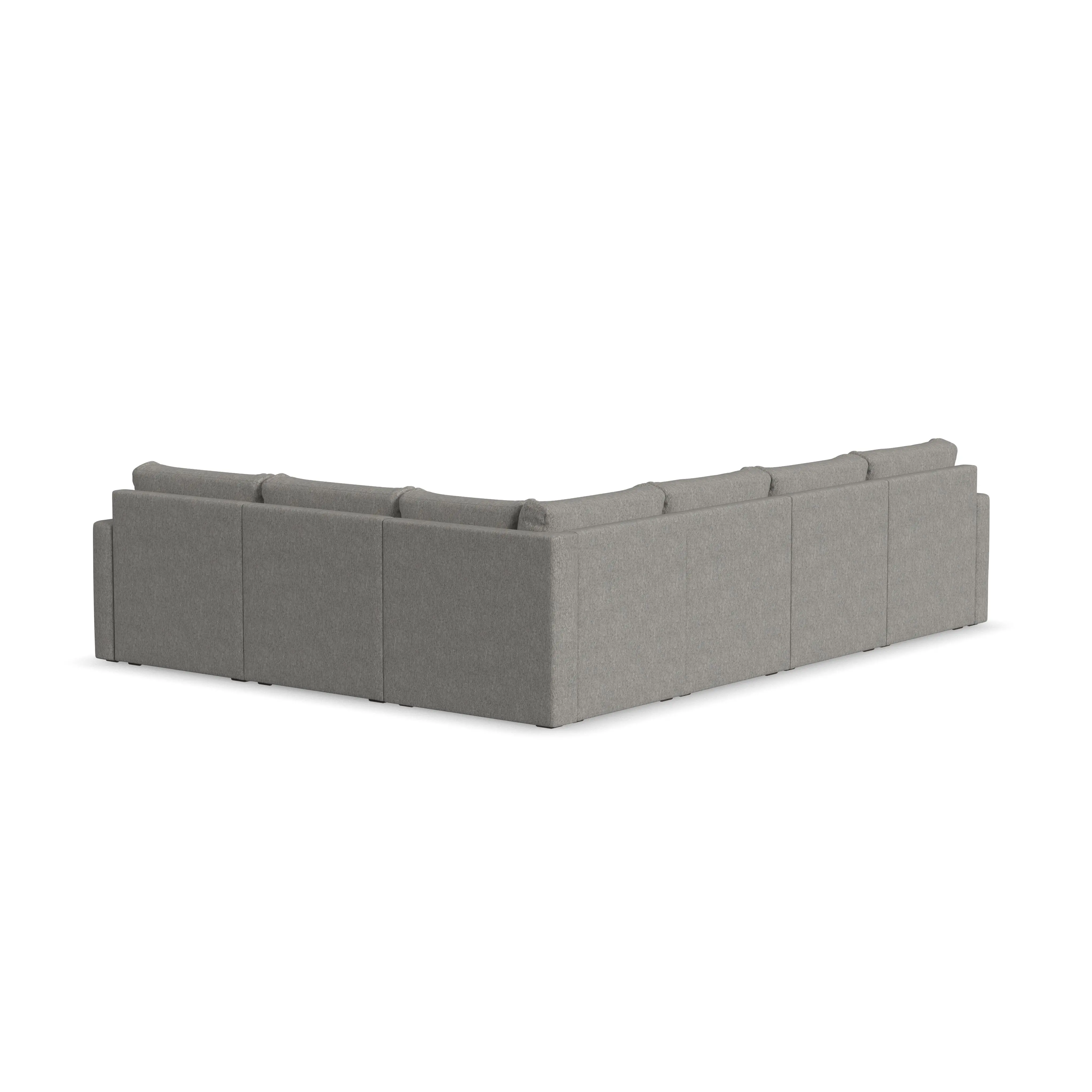 Flex Gray 6-Seat Modular Sectional-6
