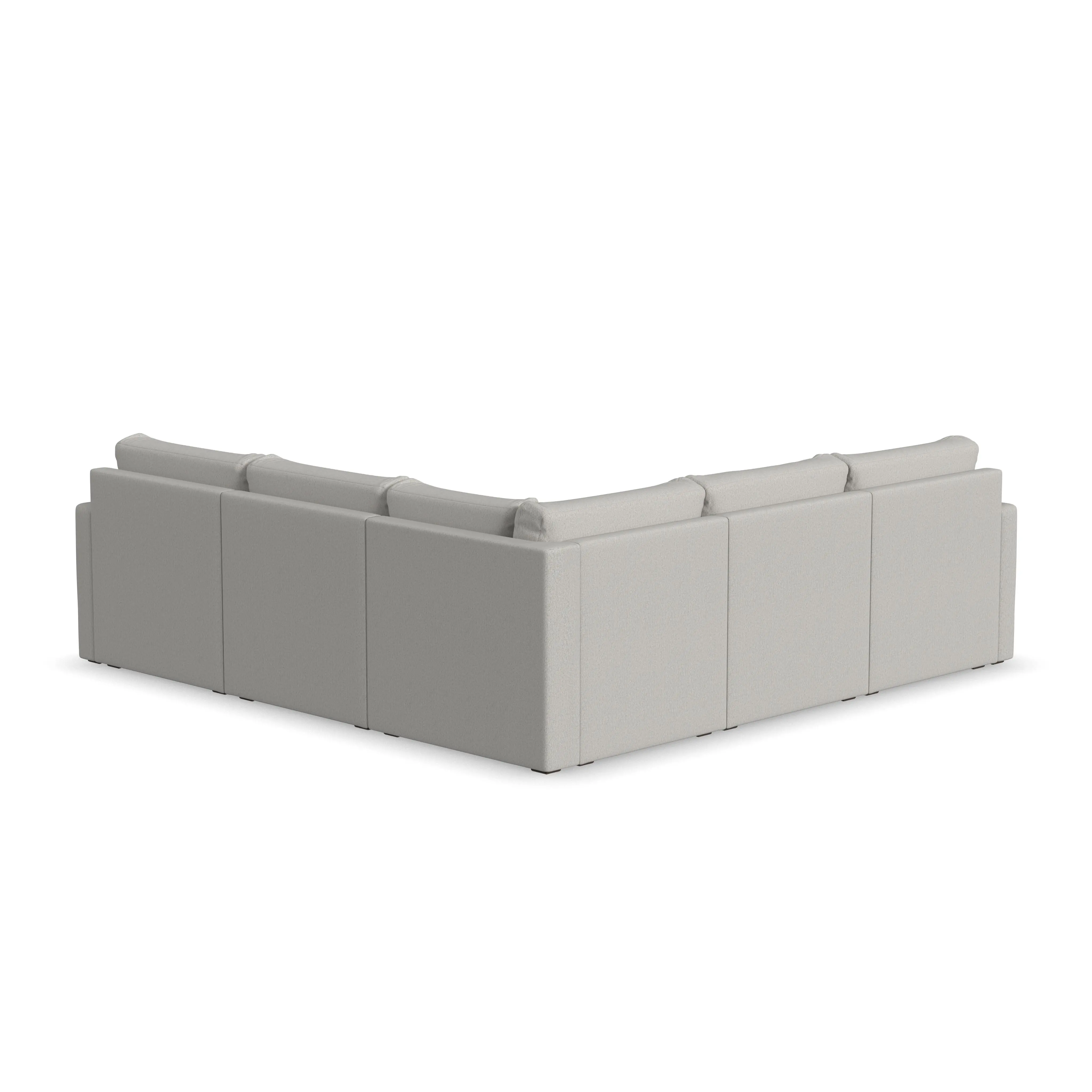 Flex Taupe 5-Seat Modular Sectional-5