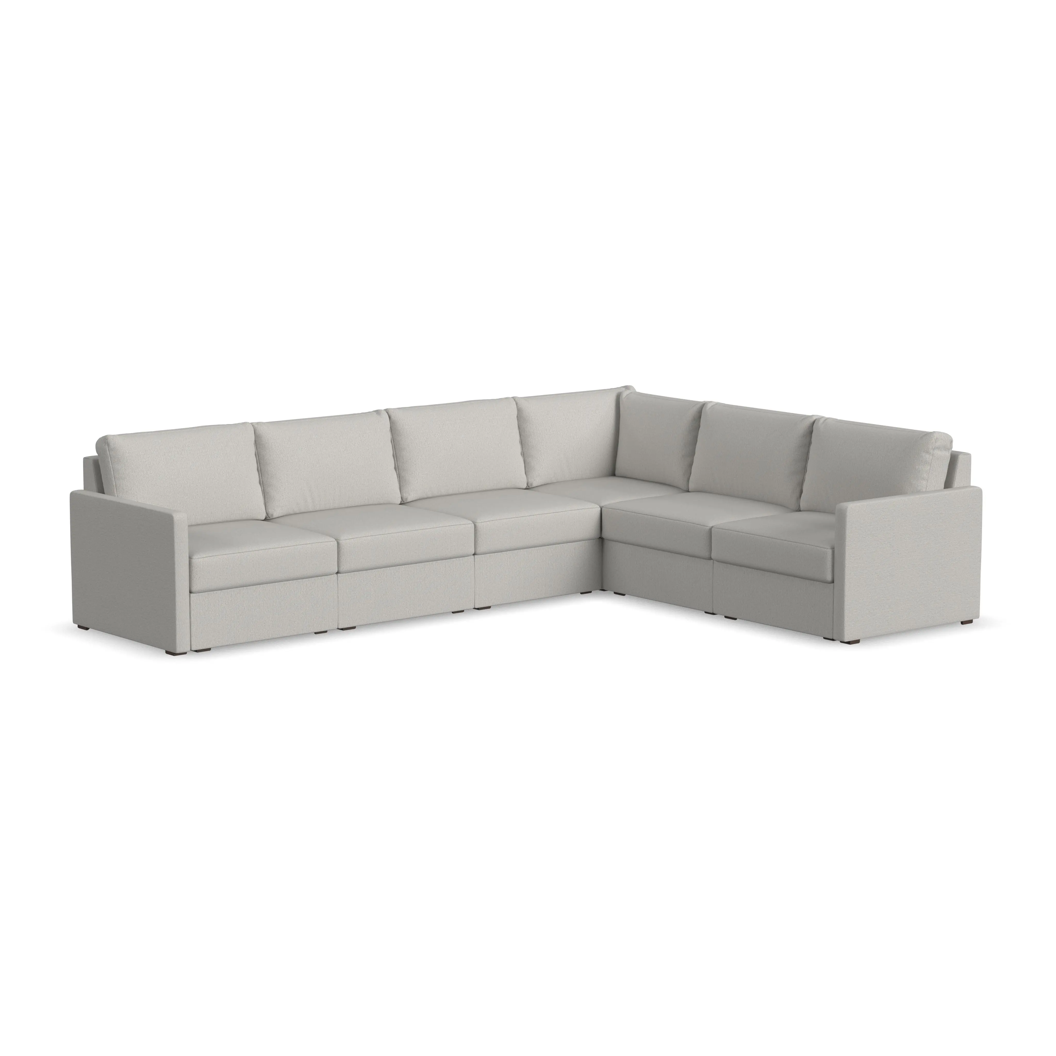Flex Taupe 6-Seat Modular Sectional-1