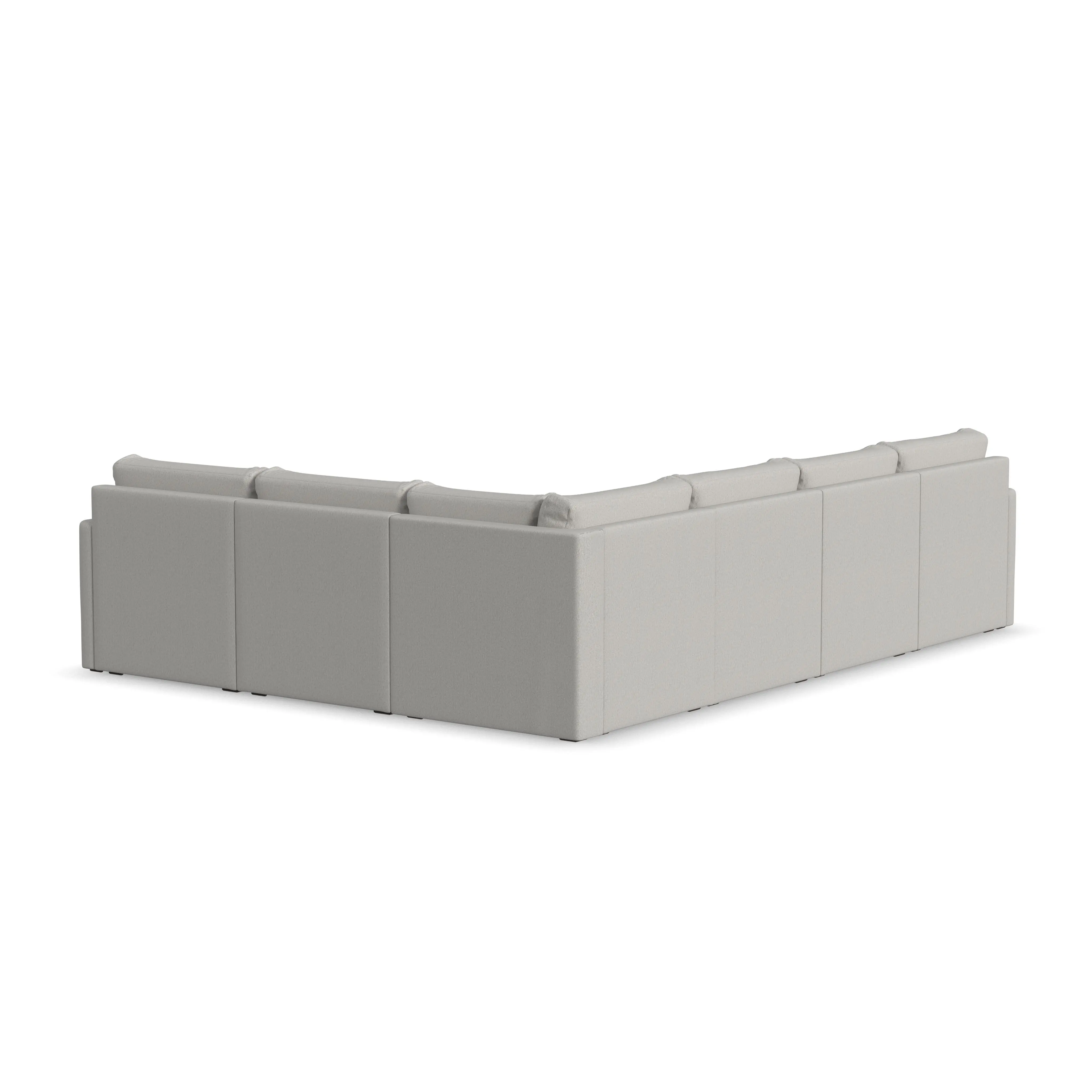 Flex Taupe 6-Seat Modular Sectional-6