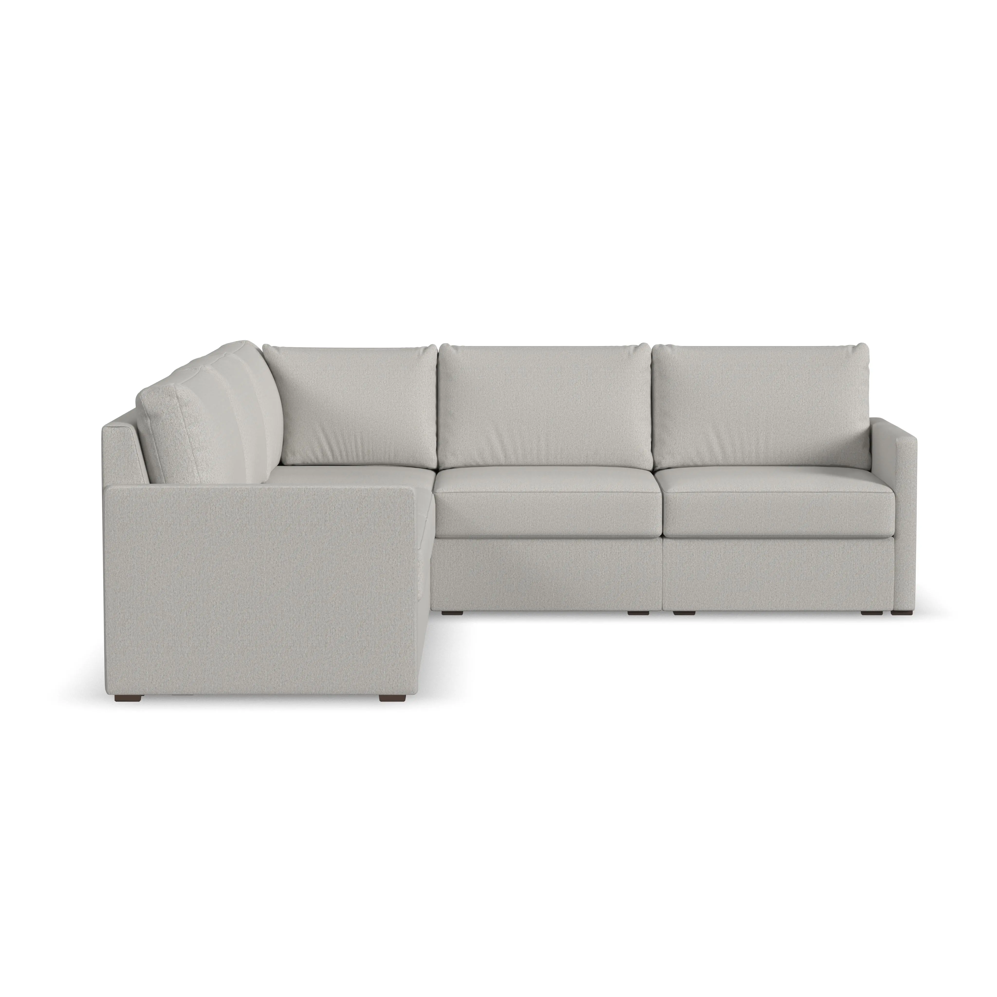 Flex Taupe 5-Seat Modular Sectional with Narrow Arm-4