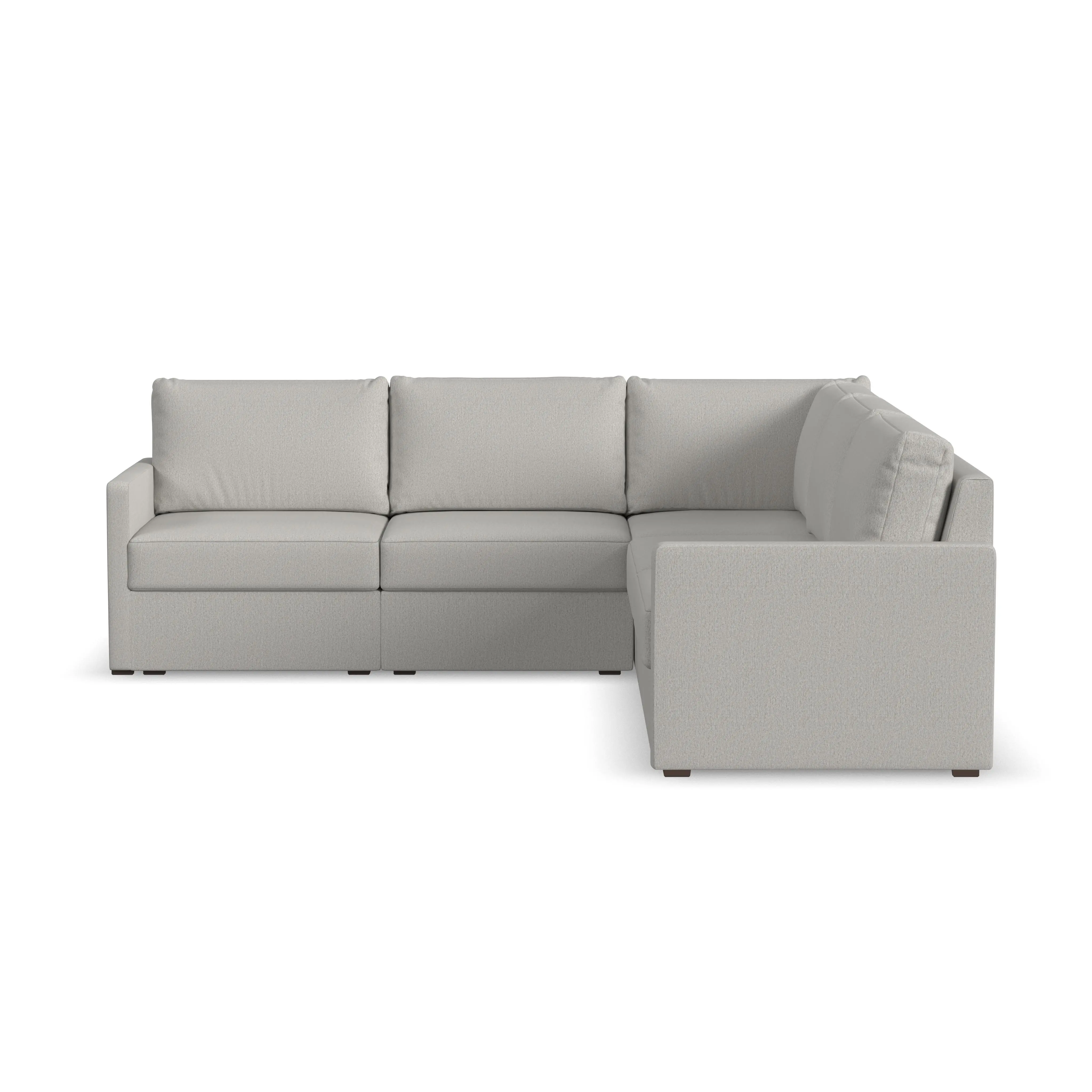 Flex Taupe 5-Seat Modular Sectional with Narrow Arm-5