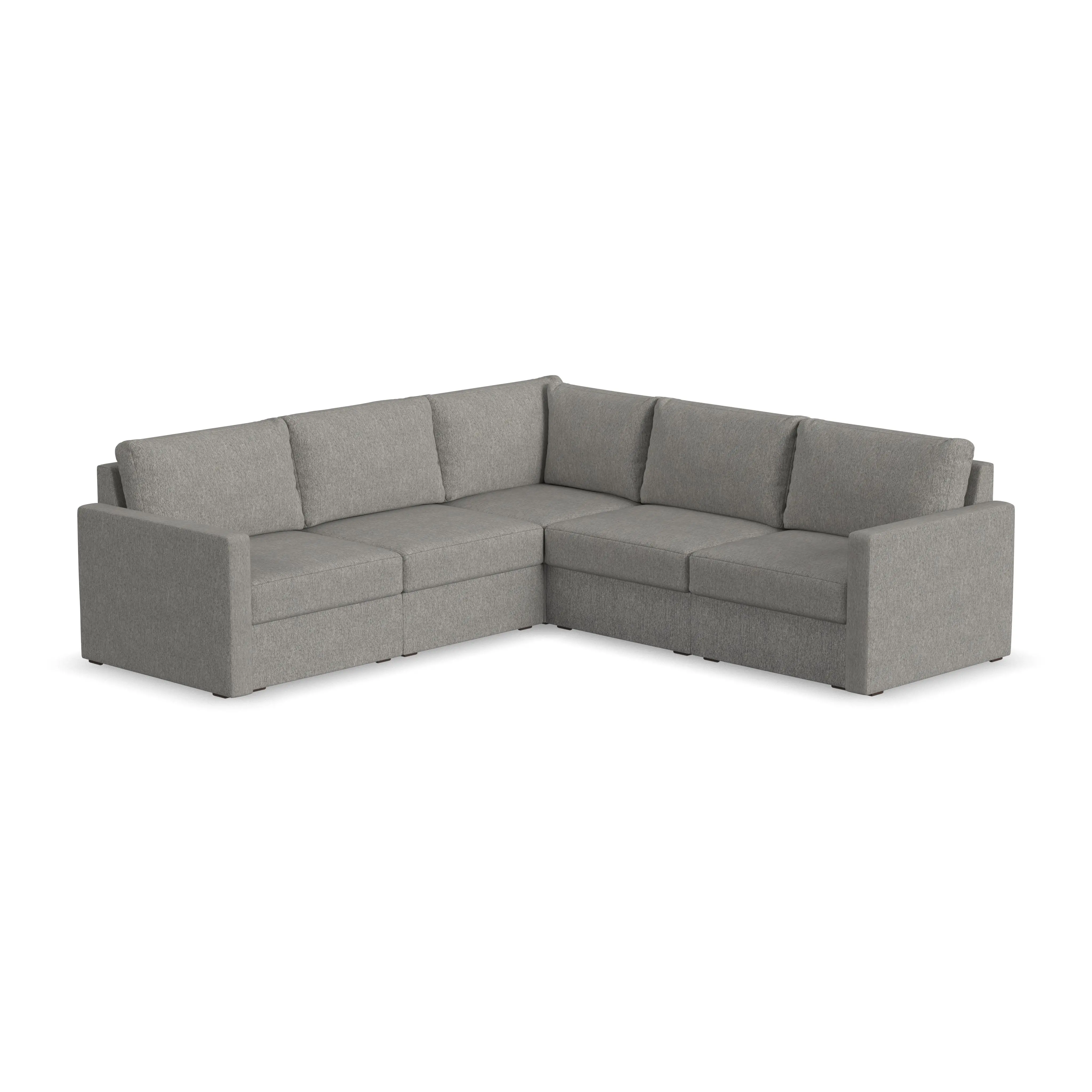 Flex Gray 5-Seat Modular Sectional-1