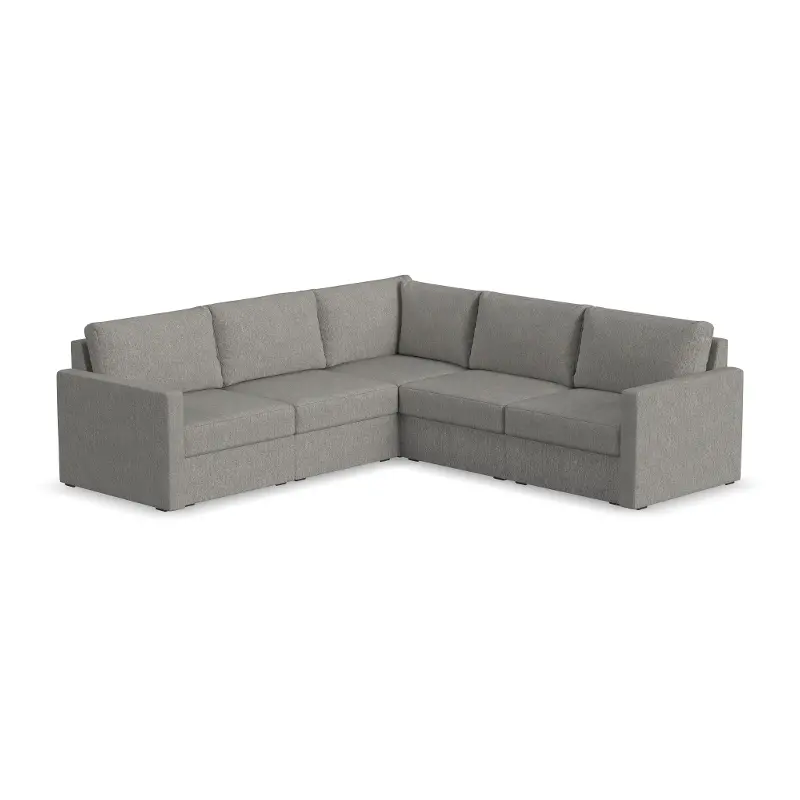 Flex Gray 5-Seat Modular Sectional
