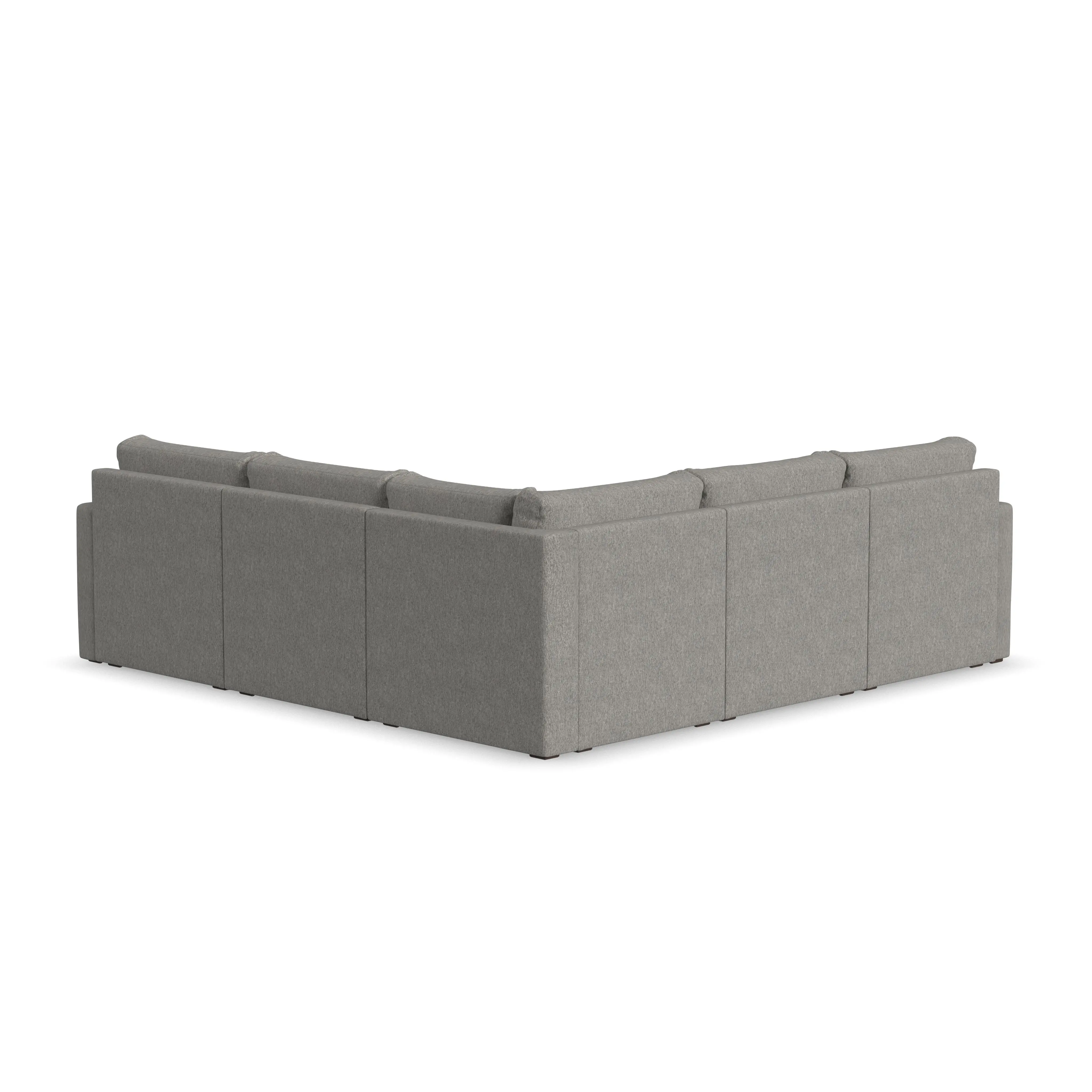 Flex Gray 5-Seat Modular Sectional-6
