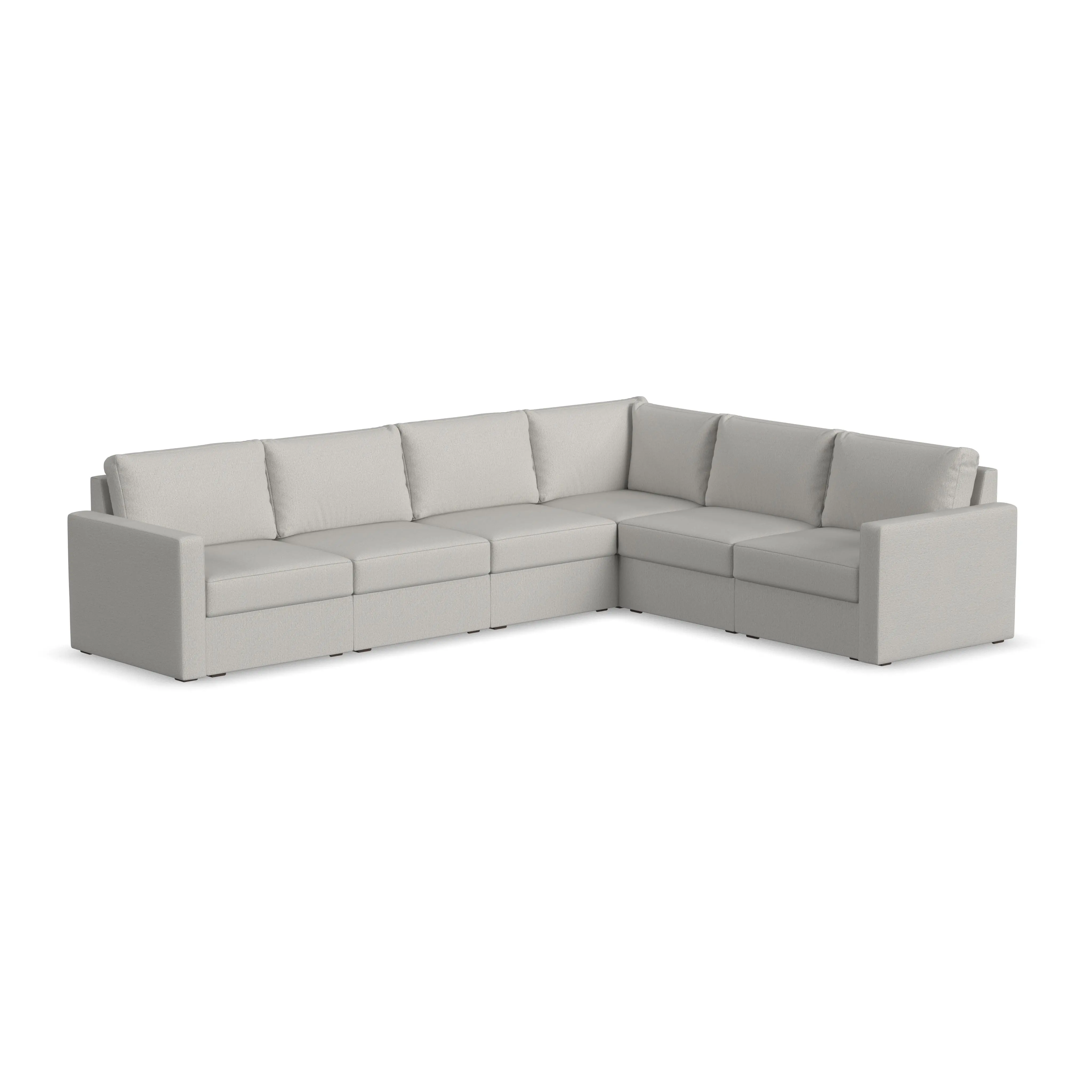 Flex Taupe 6-Seat Modular Sectional-1
