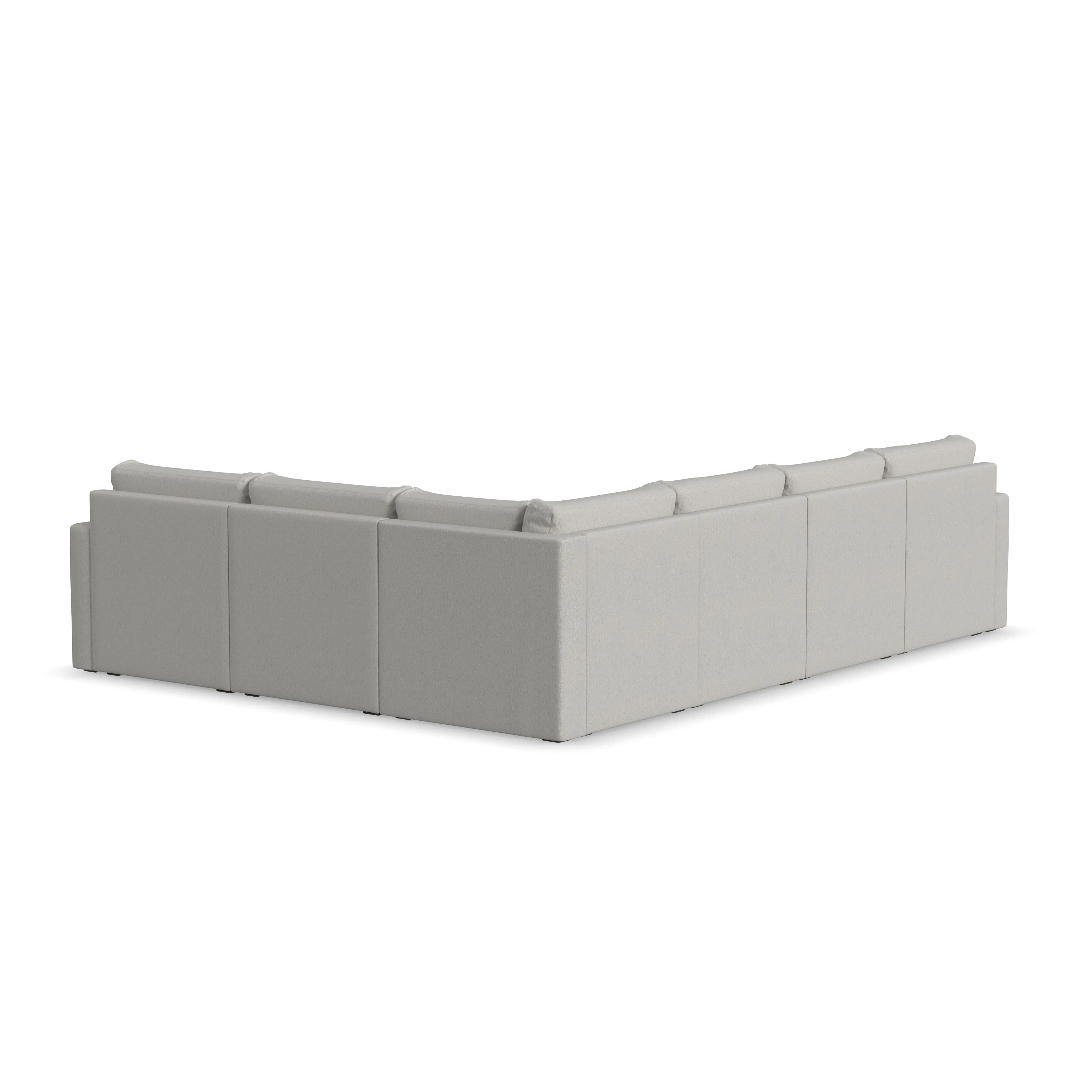 Flex Taupe 6-Seat Modular Sectional-6