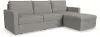 Flex Gray Modular Sofa and Storage Ottoman