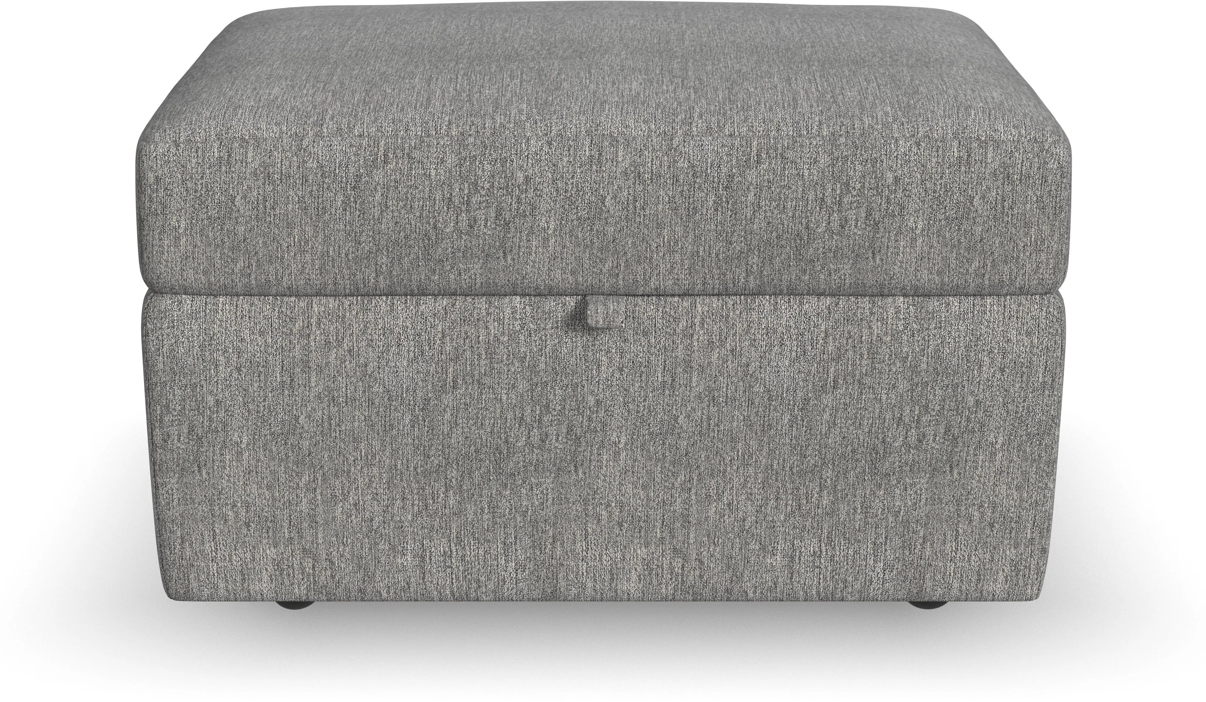 Flex Gray Ottoman with Storage-1