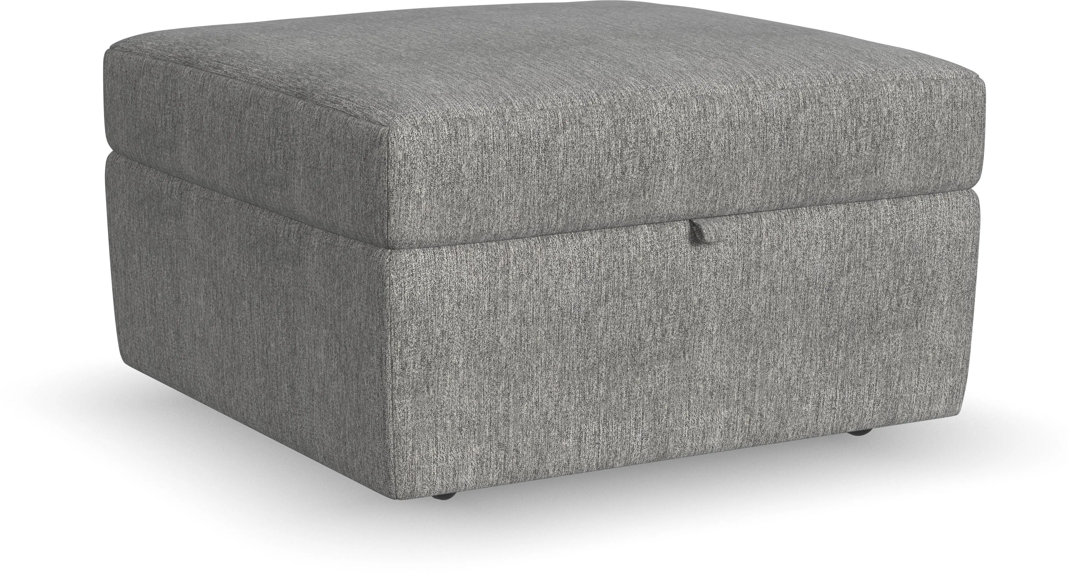 Flex Gray Ottoman with Storage-4
