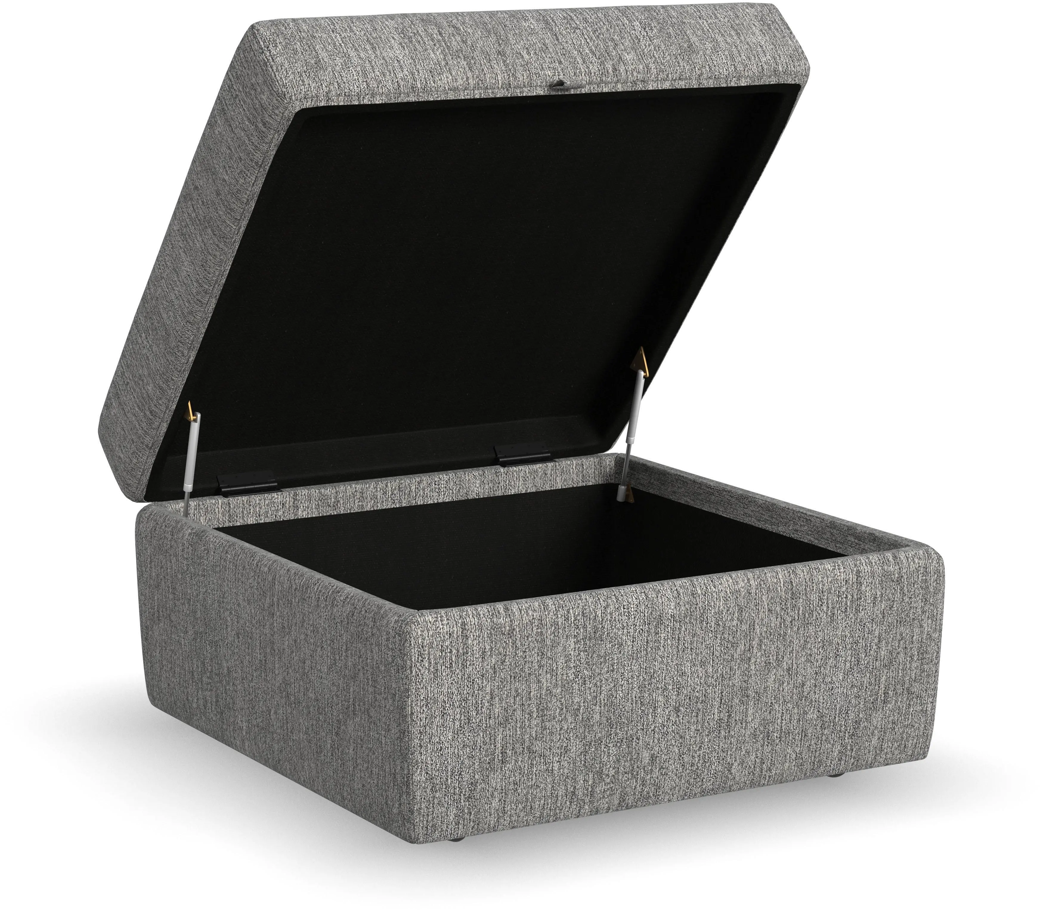 Flex Gray Ottoman with Storage-5