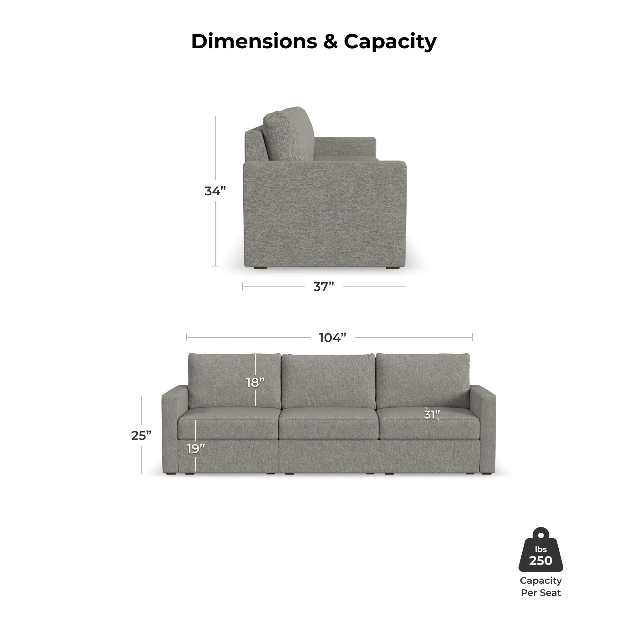 Flex Gray Modular Sofa-4