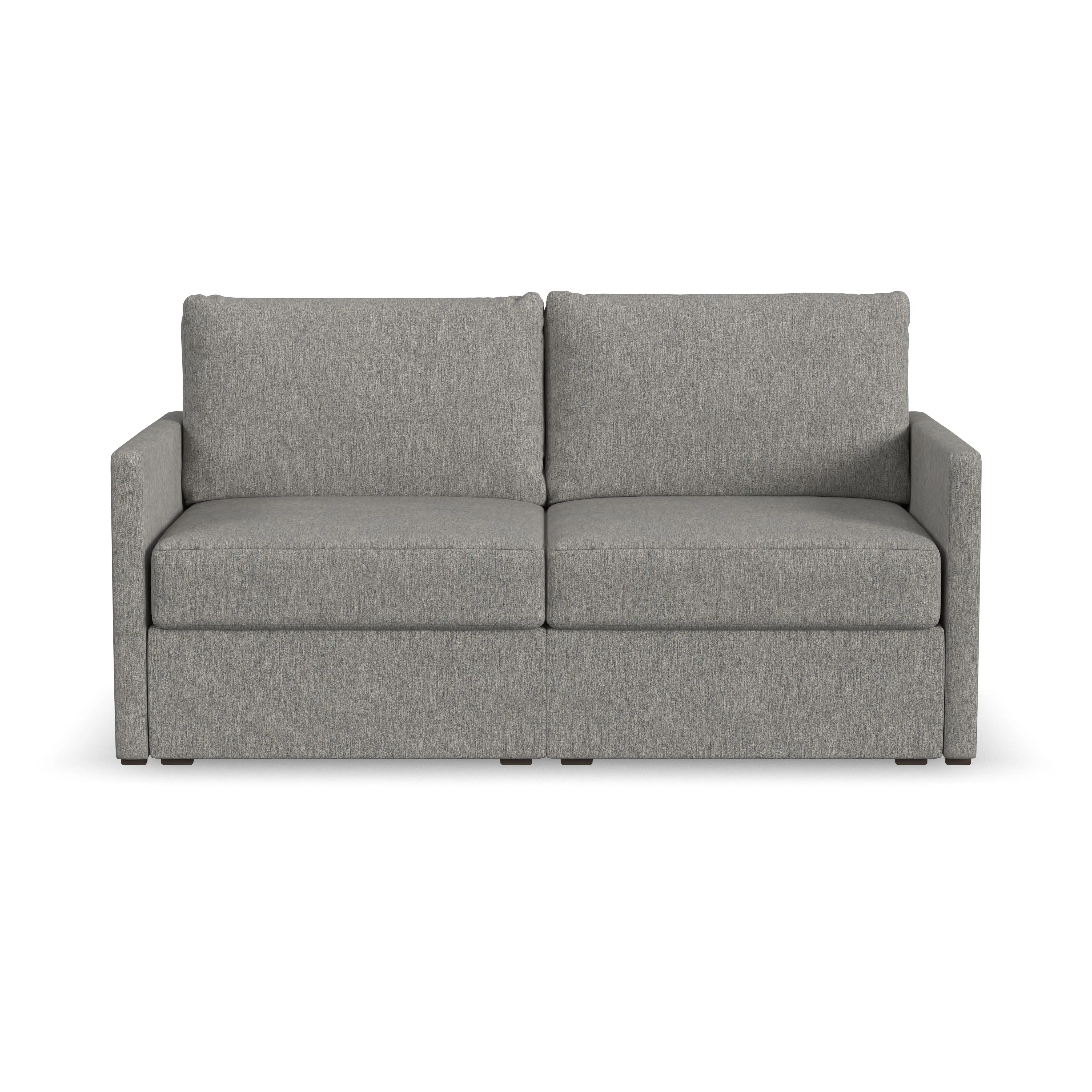 Flex Gray Loveseat with Narrow Arm-1