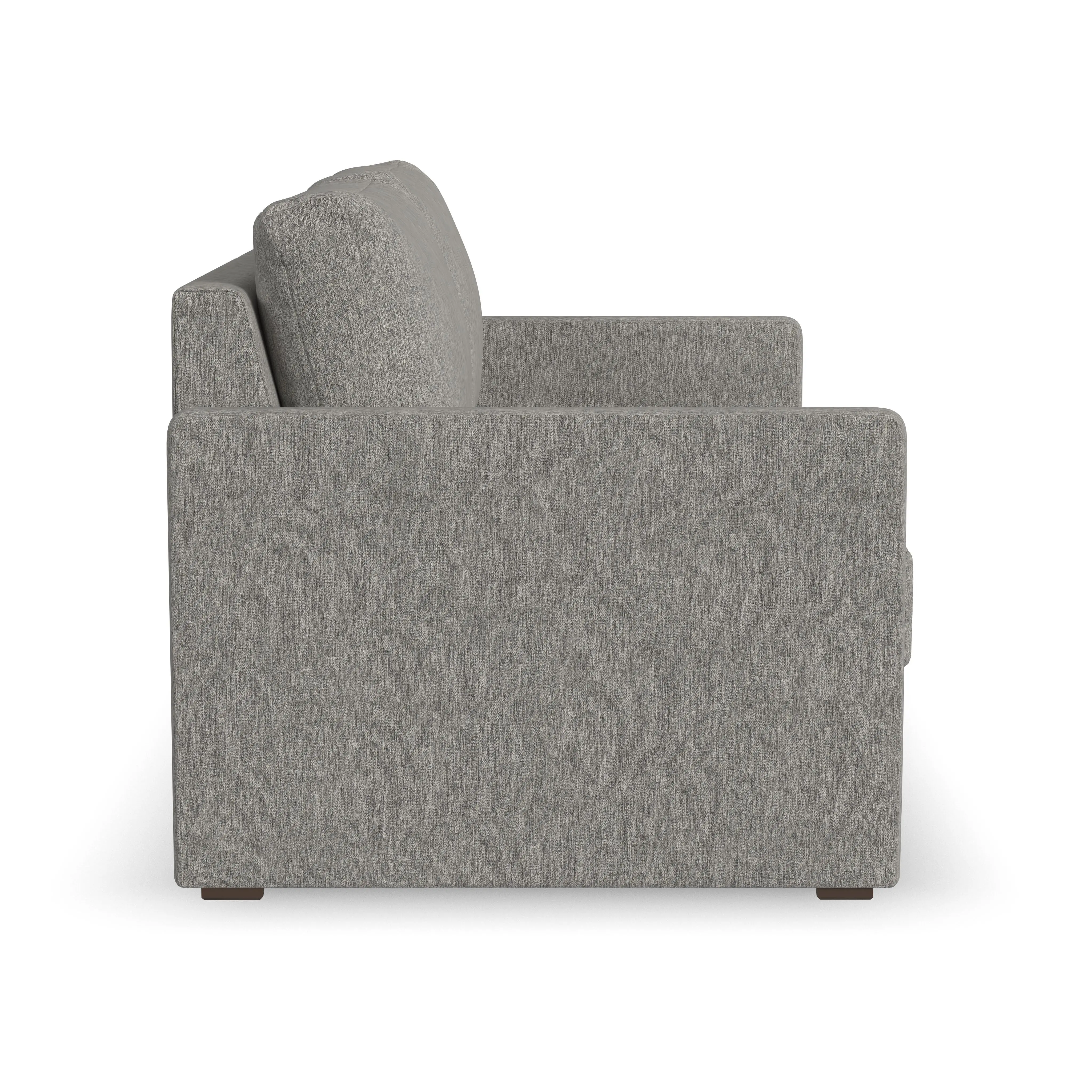 Flex Gray Loveseat with Narrow Arm-5