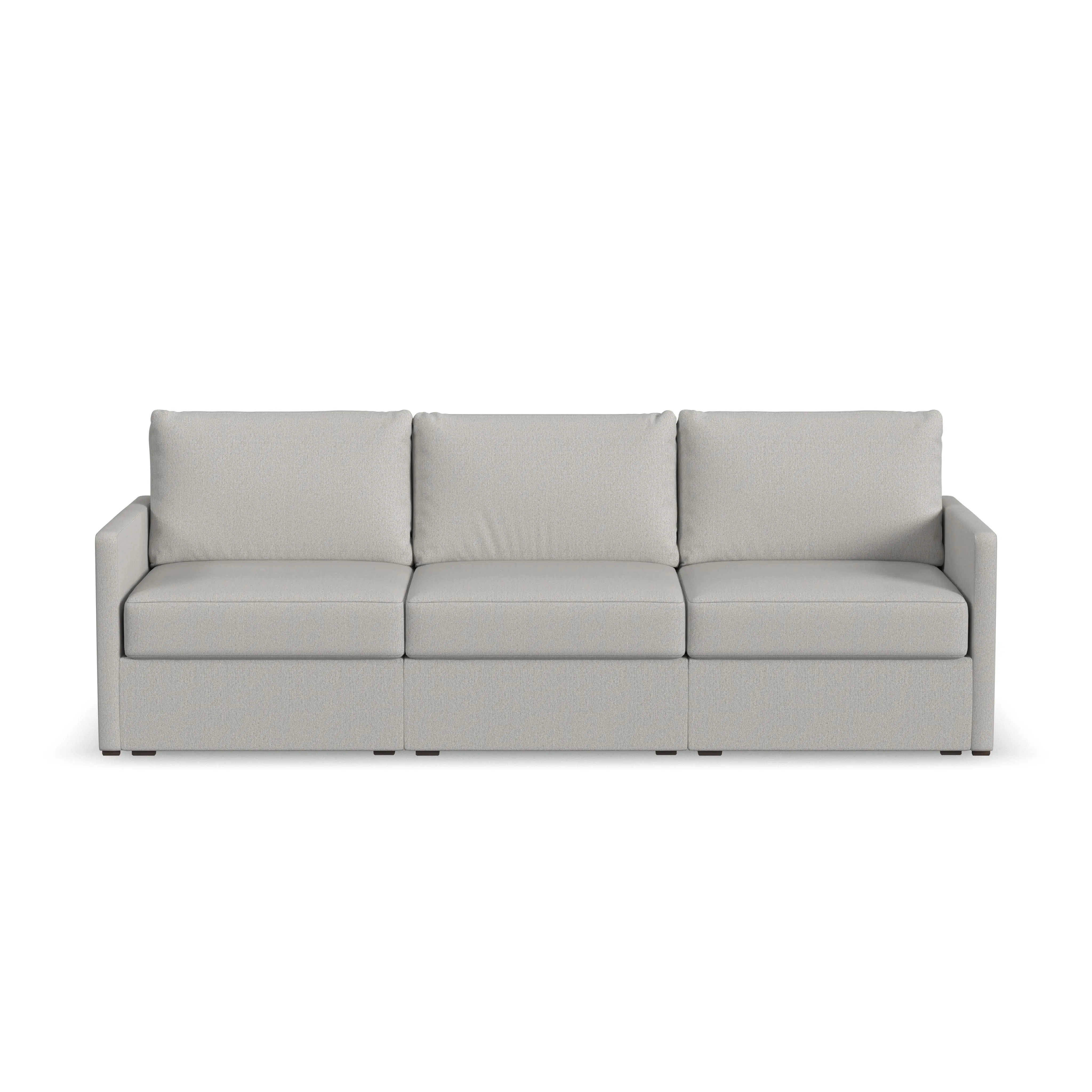 Flex Taupe Modular Sofa with Narrow Arm-1