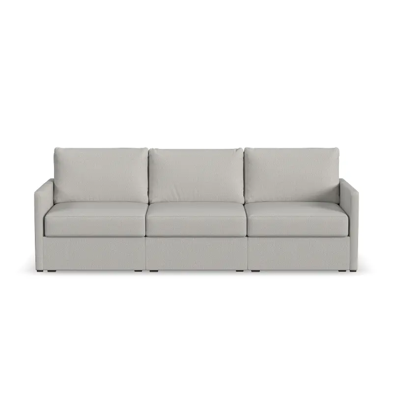 Flex Taupe Modular Sofa with Narrow Arm