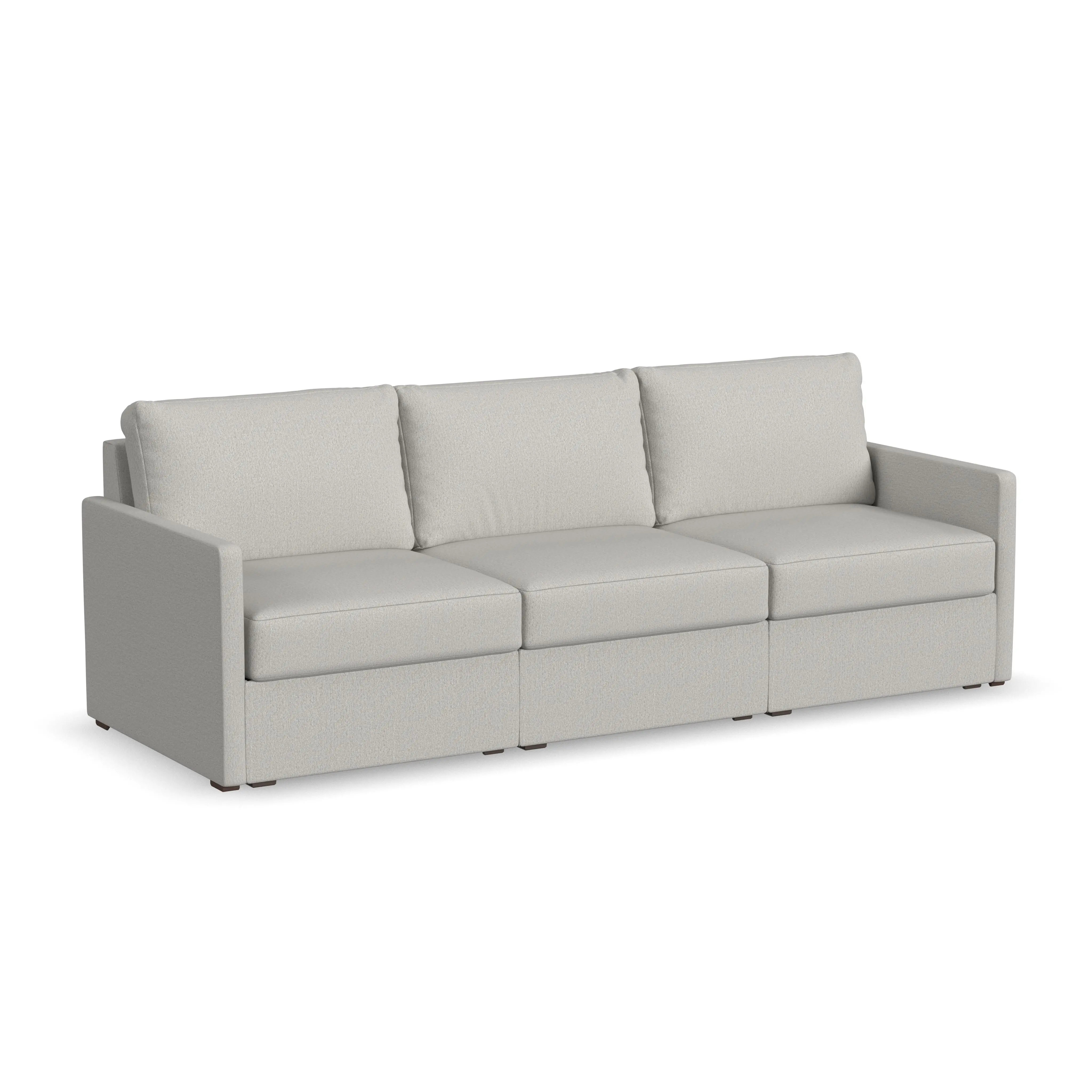 Flex Taupe Modular Sofa with Narrow Arm-3