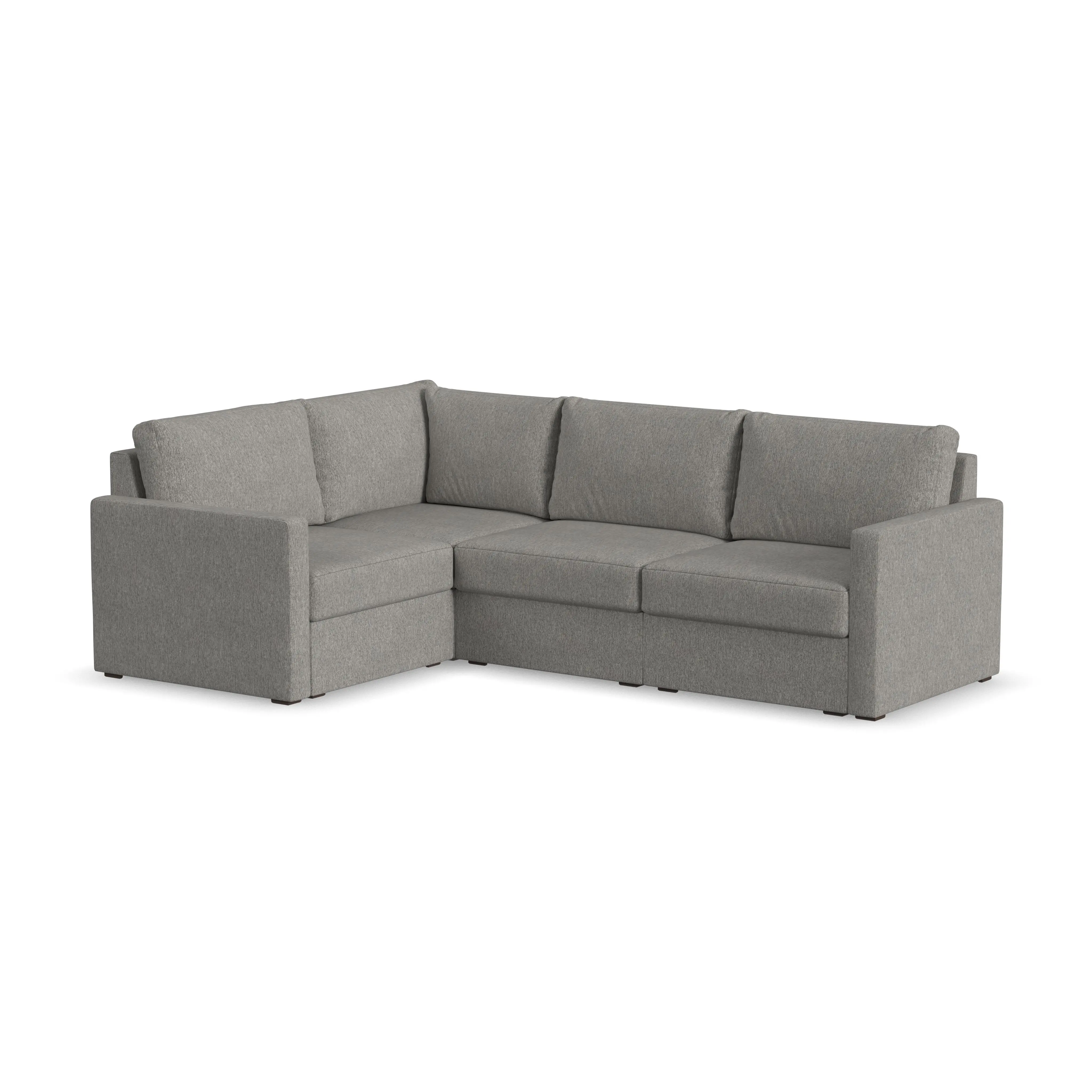 Flex Gray 4-Seat Modular Sectional-1
