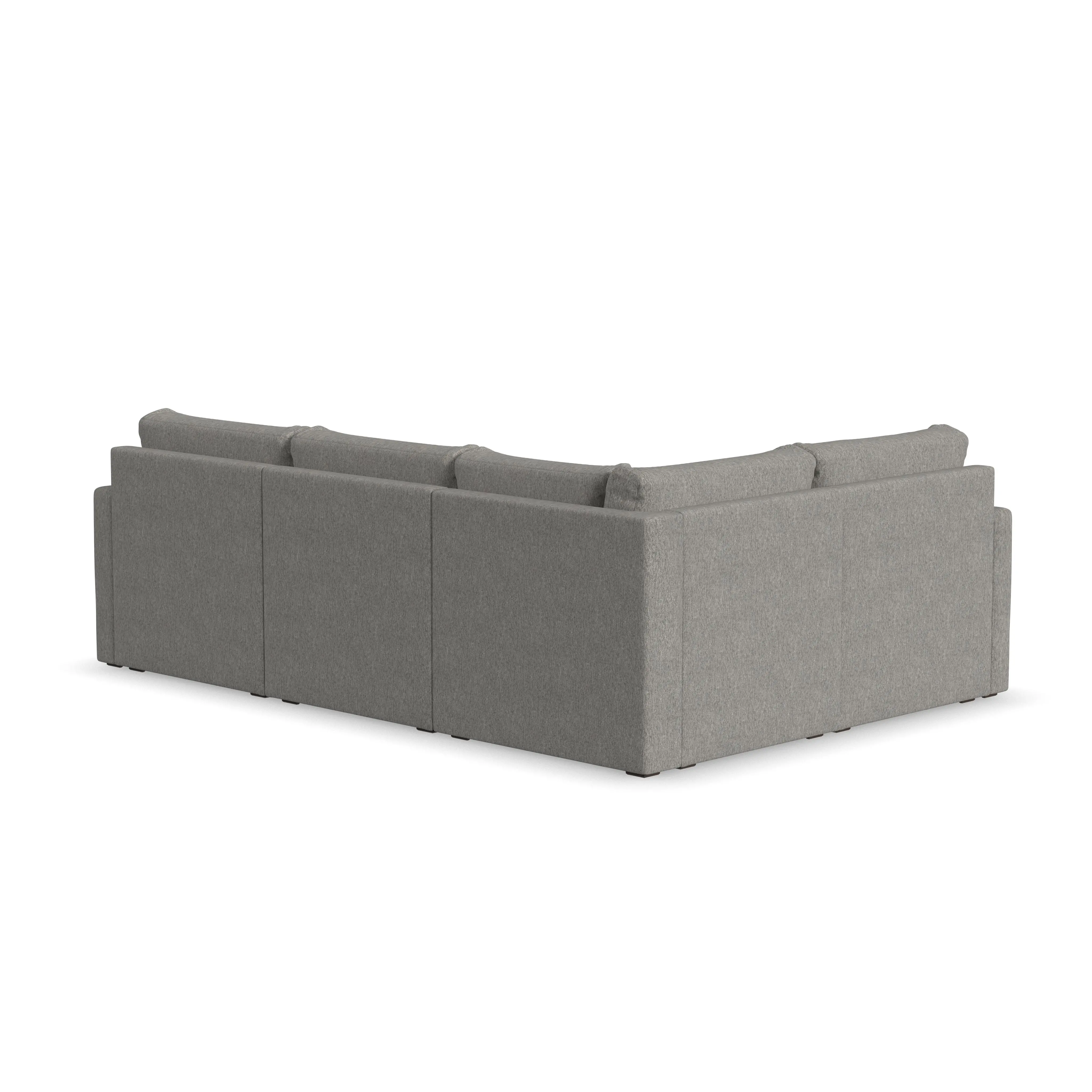Flex Gray 4-Seat Modular Sectional-6