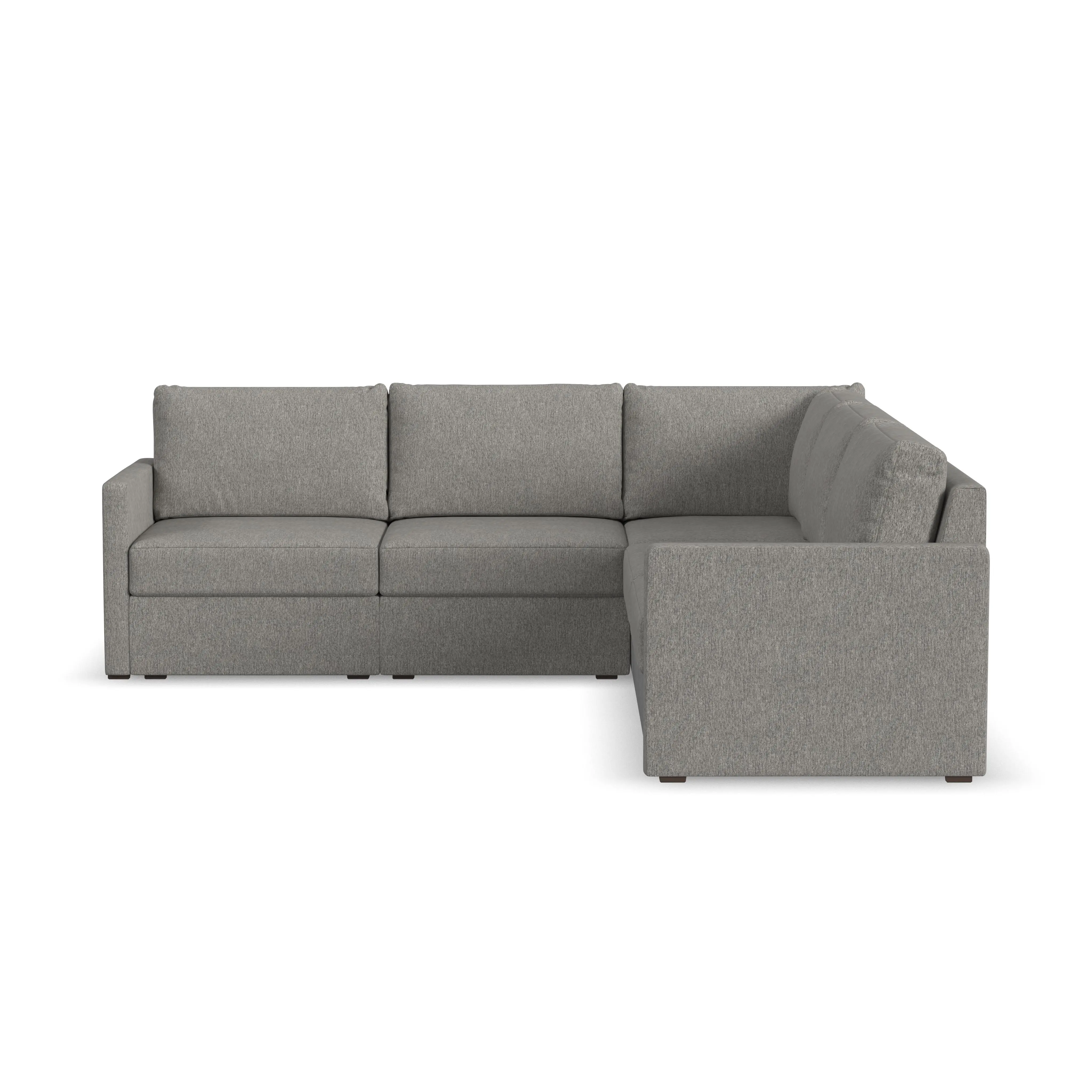 Flex Gray 5-Seat Modular Sectional with Narrow Arm-5