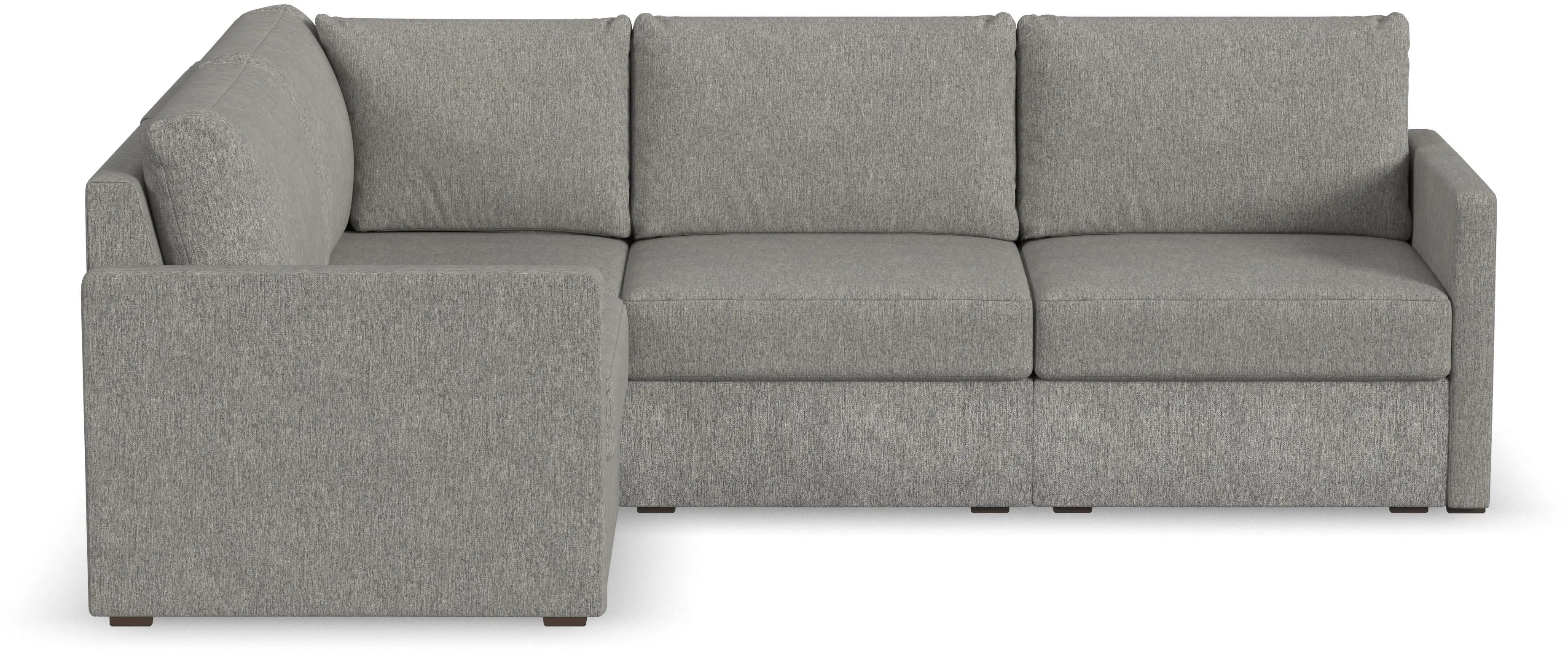 Flex Gray 4-Seat Modular Sectional with Narrow Arm-1