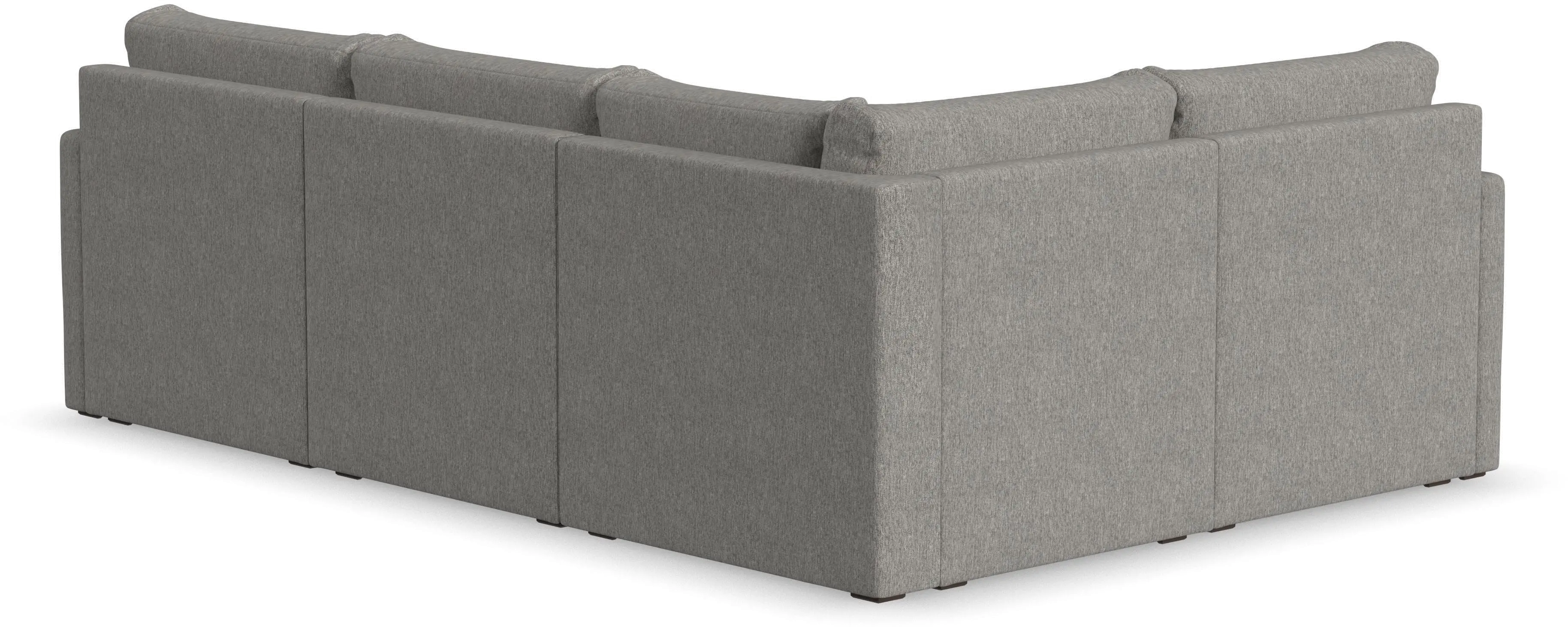 Flex Gray 4-Seat Modular Sectional with Narrow Arm-6