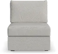 Flex Taupe Sectional Armless Chair