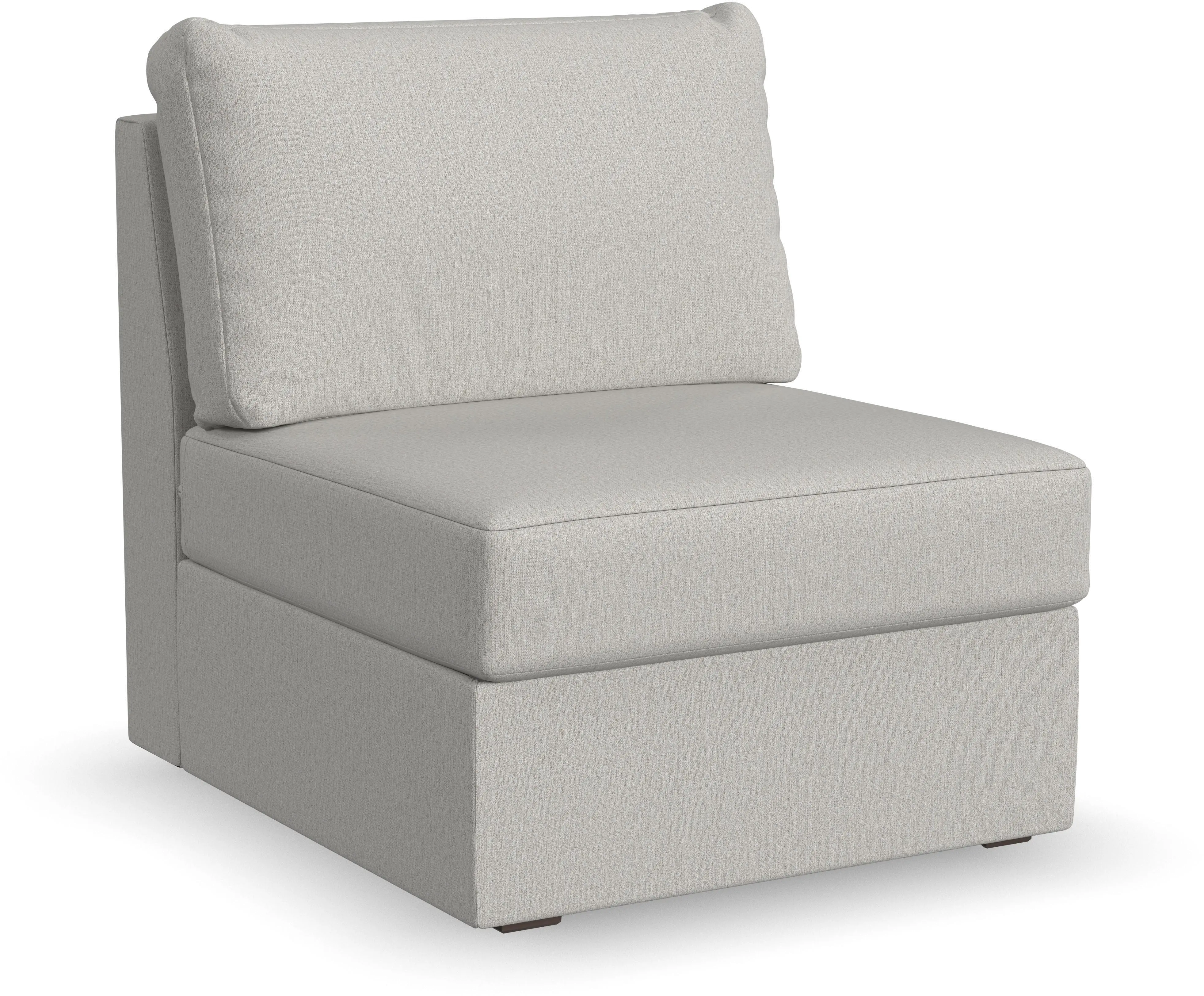 Flex Taupe Sectional Armless Chair-2