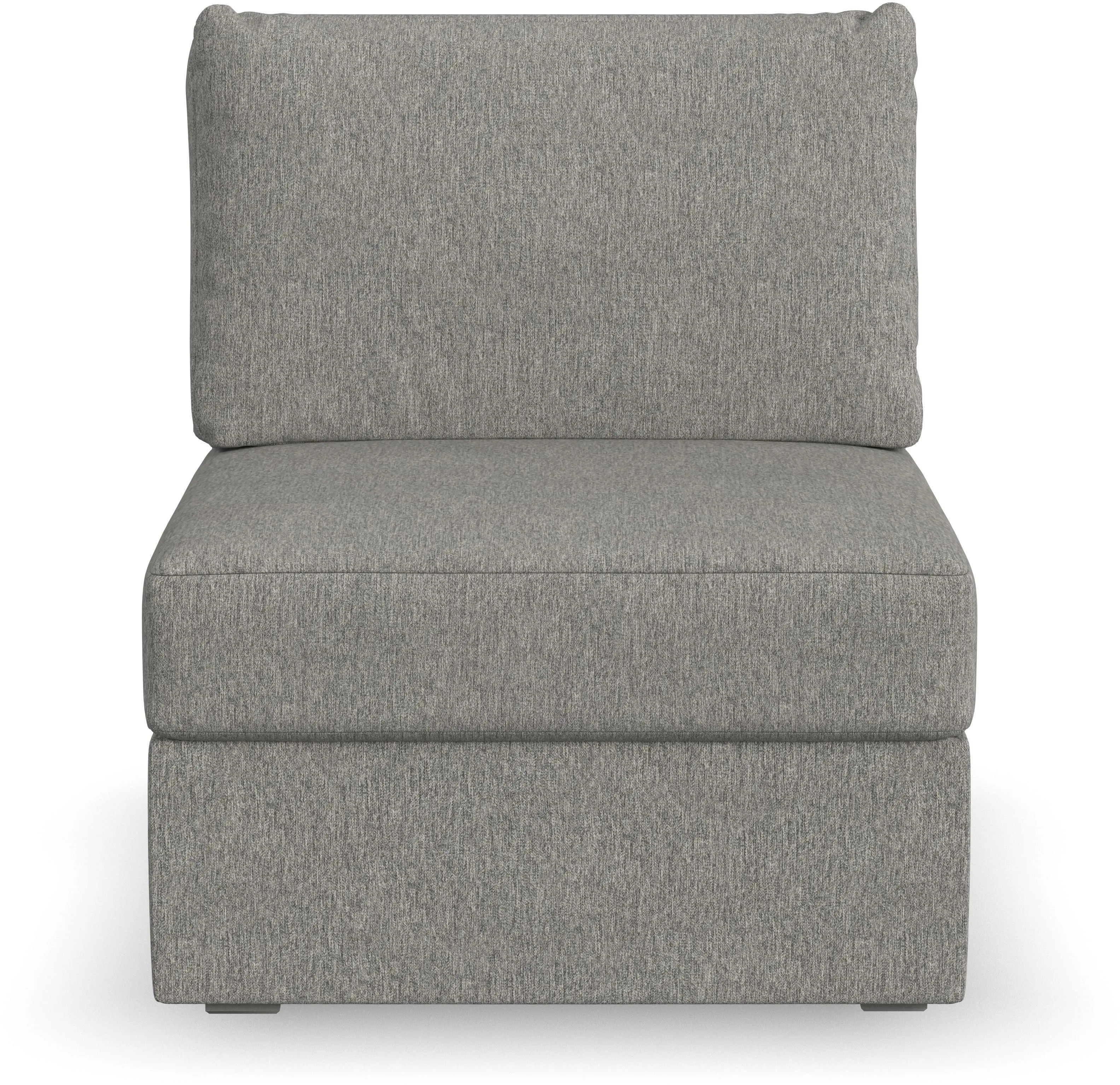 Flex Gray Sectional Armless Chair-1
