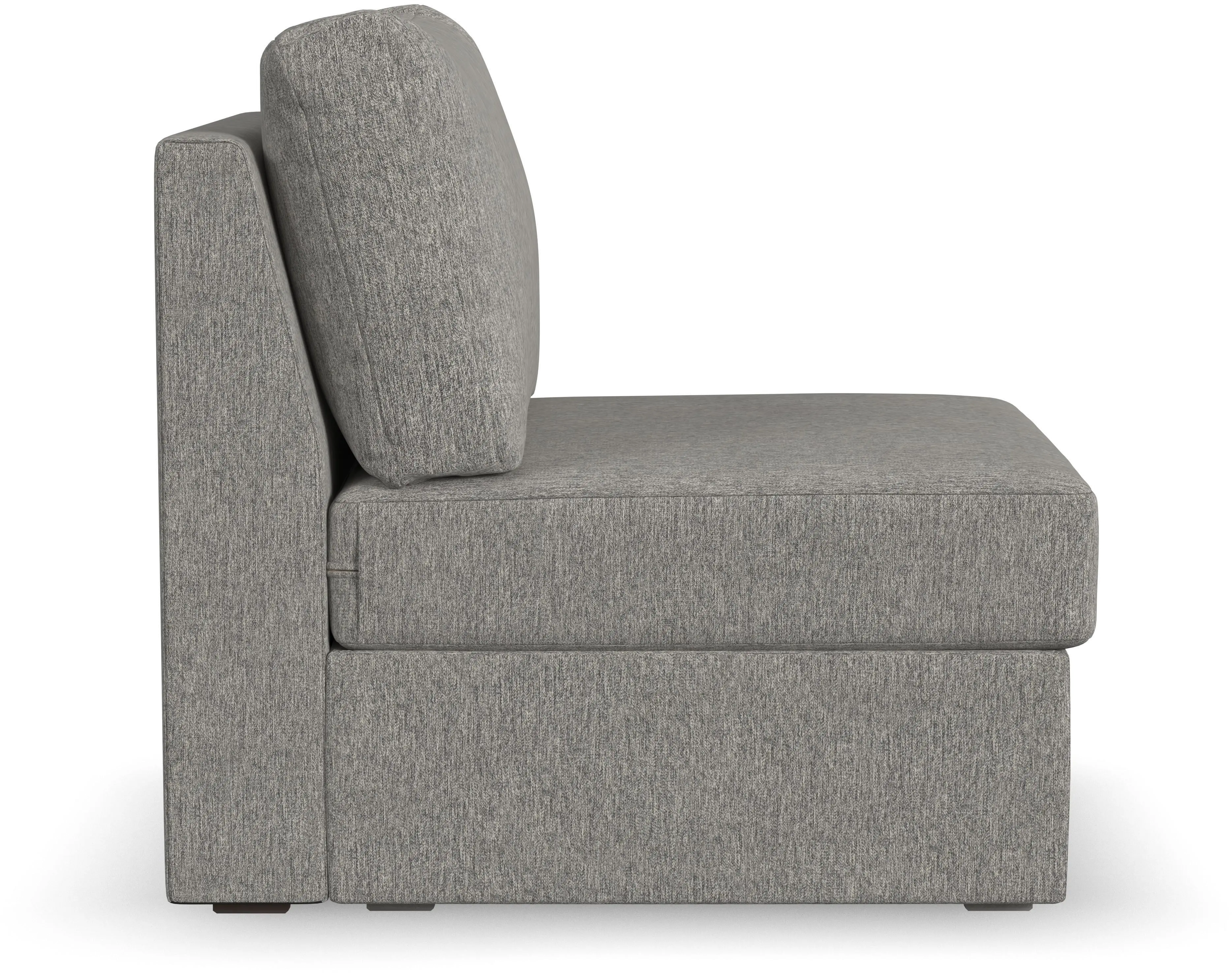 Flex Gray Sectional Armless Chair-3