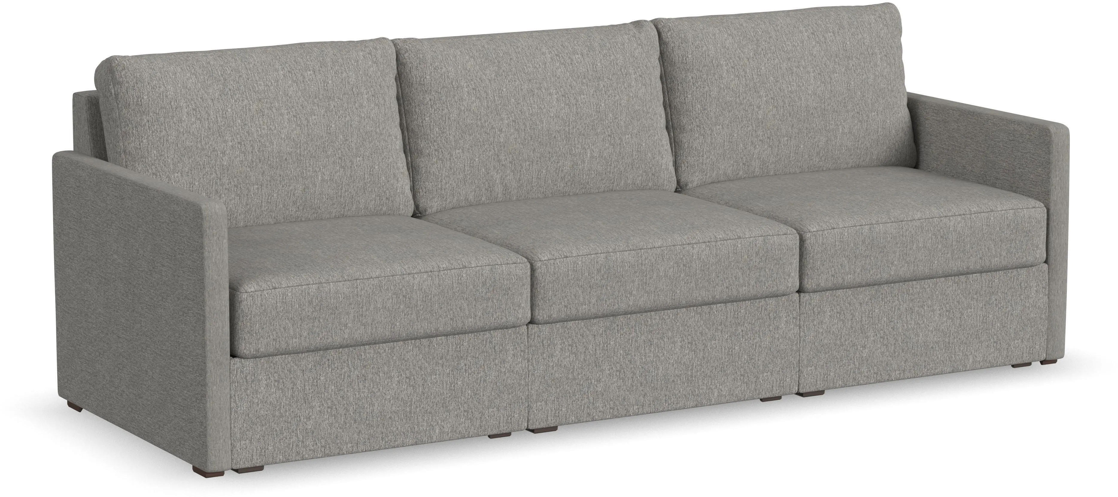 Flex Gray Modular Sofa with Narrow Arm-3