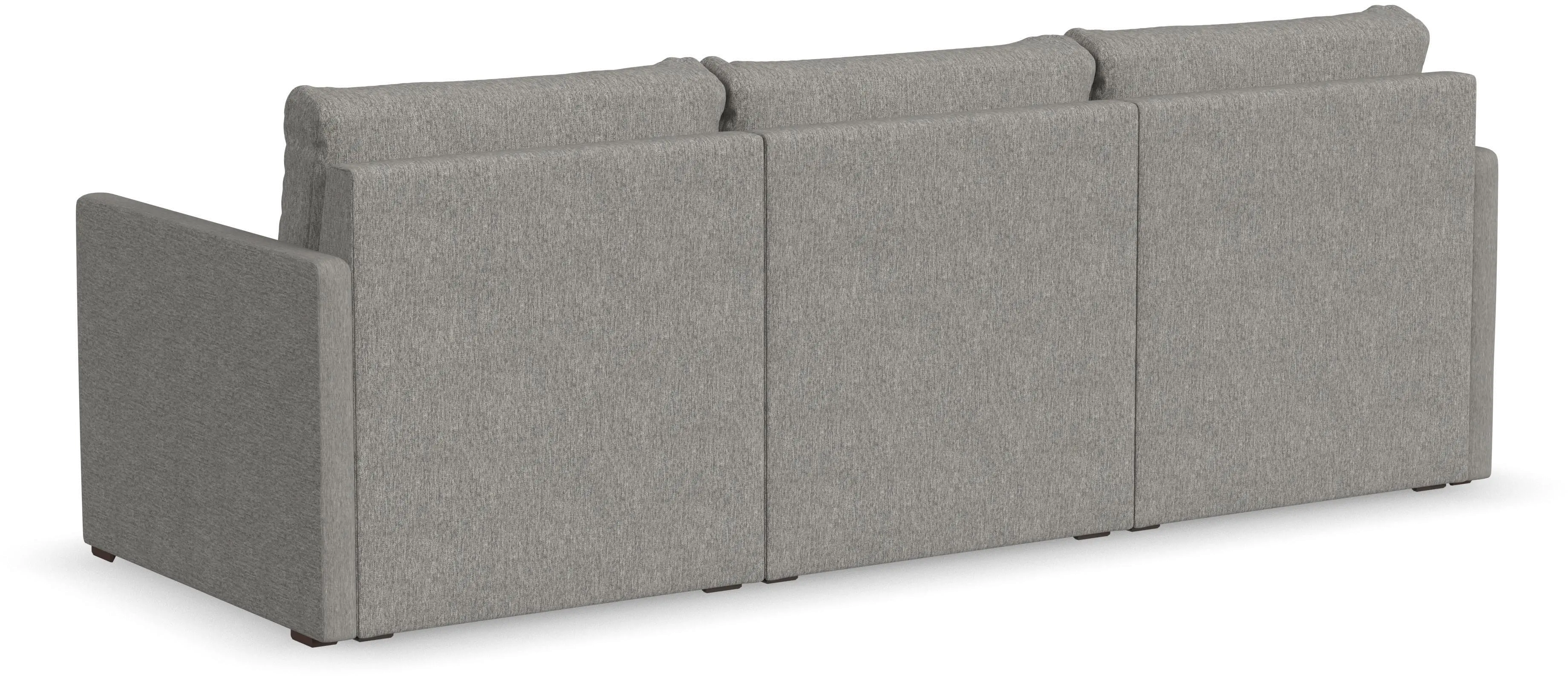 Flex Gray Modular Sofa with Narrow Arm-5