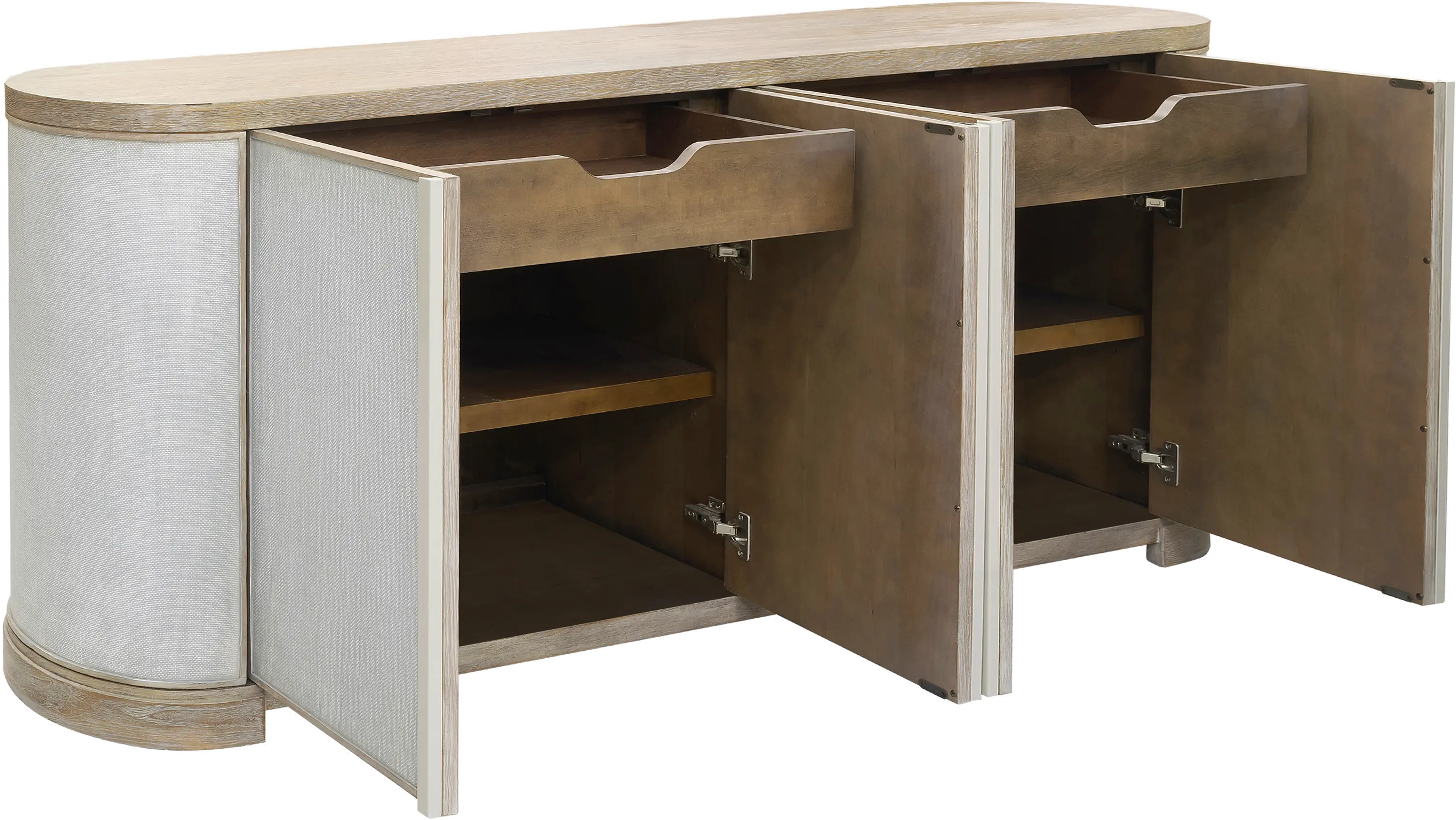 Khakory Natural and Gray Credenza-3