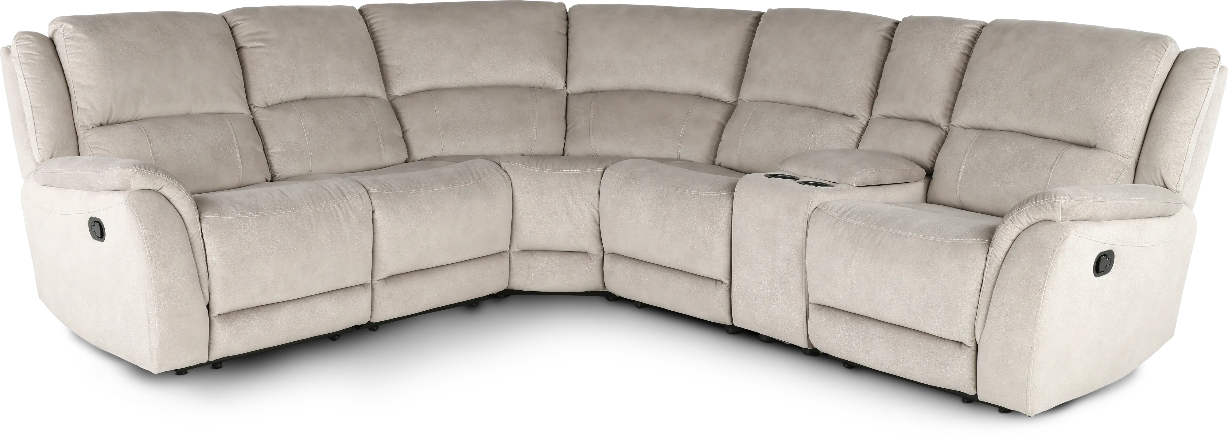 Aspen Latte 6-Piece Reclining Sectional-1