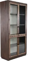 Boise Dark Brown Two-Tone Accent Cabinet