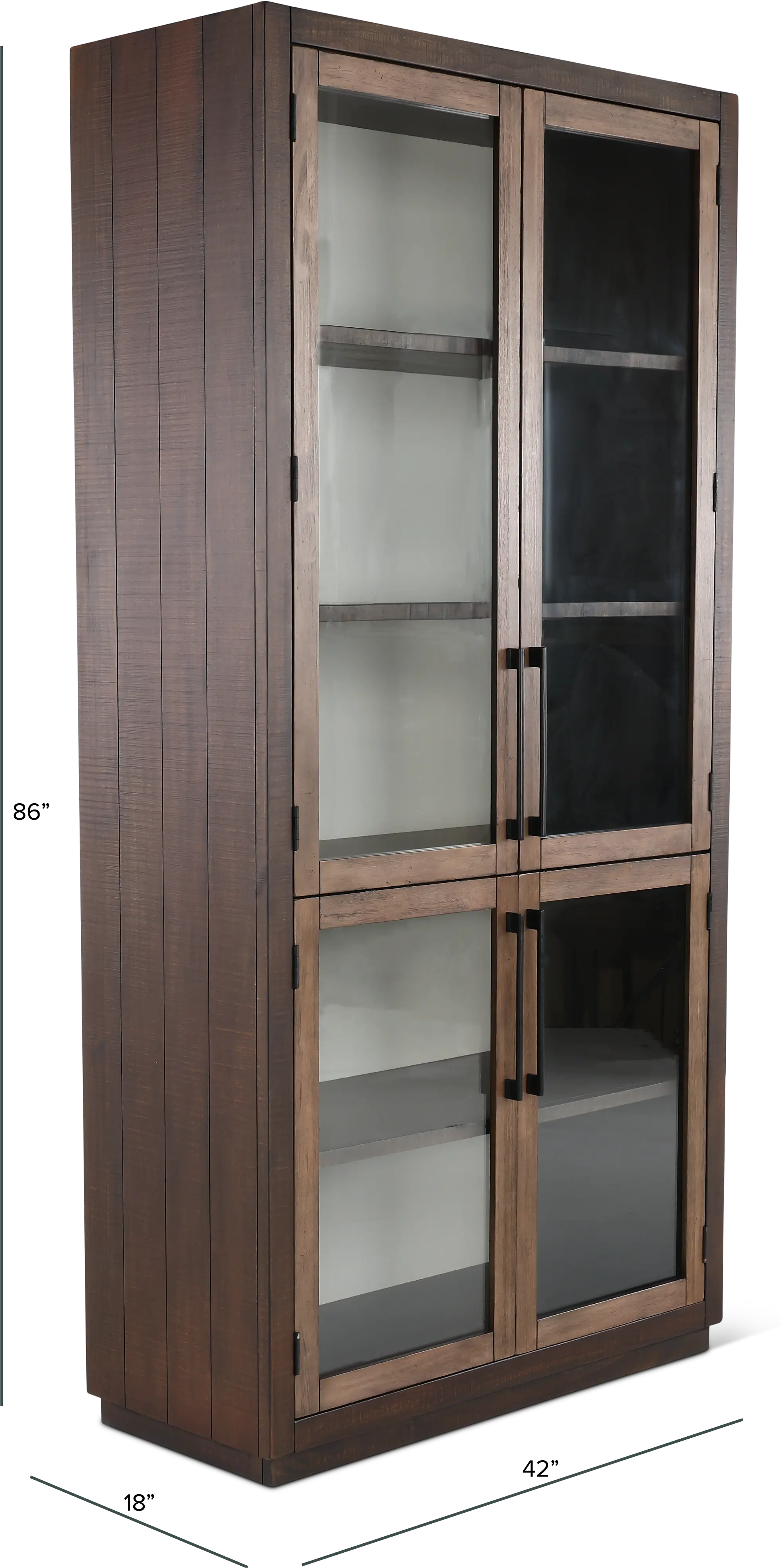 Boise Two-Tone Brown Cabinet-3
