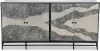 Caspar Black and Acid Wash Sideboard