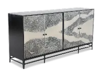 Caspar Black and Acid Wash Sideboard