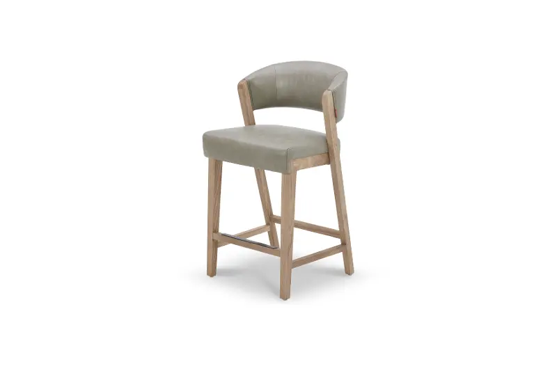 Copley Silver Upholstered Counter-Height Stool
